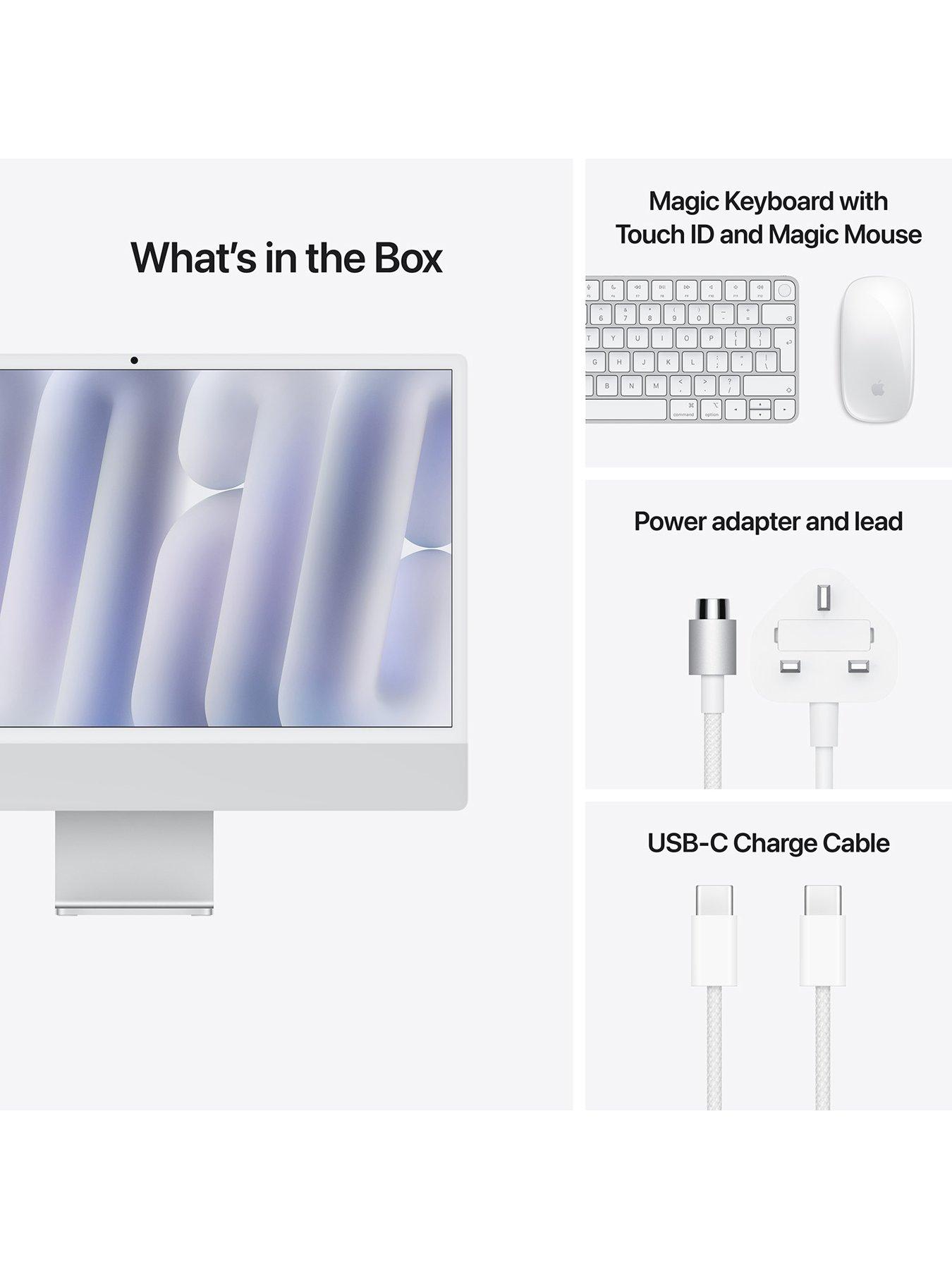 Apple iMac M4 10コア シルバー Nano-texture Apple iMac (M4, 2024) 24 inch with Retina 4.5K display, Nano