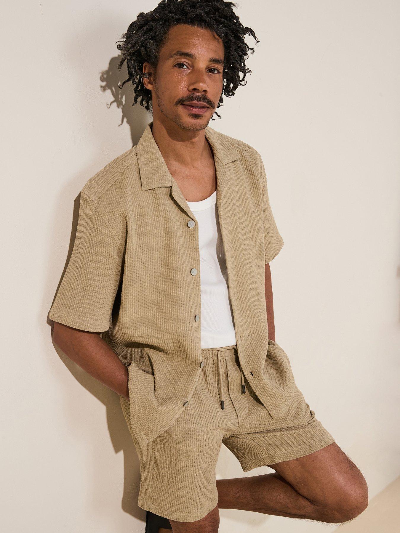 undefined Only & Sons Bertil Waffle Shorts