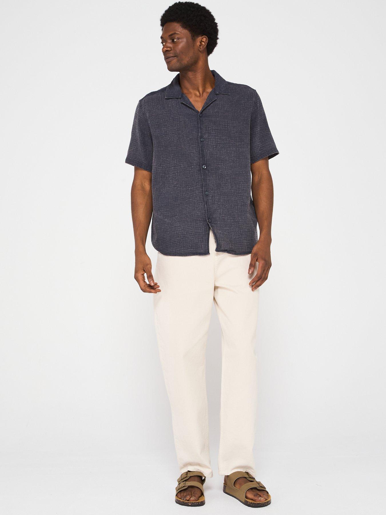 Image 3 of 4 of ONLY & SONS Only &amp; Sons Ralph Washed Short Sleeve Resort Shirt