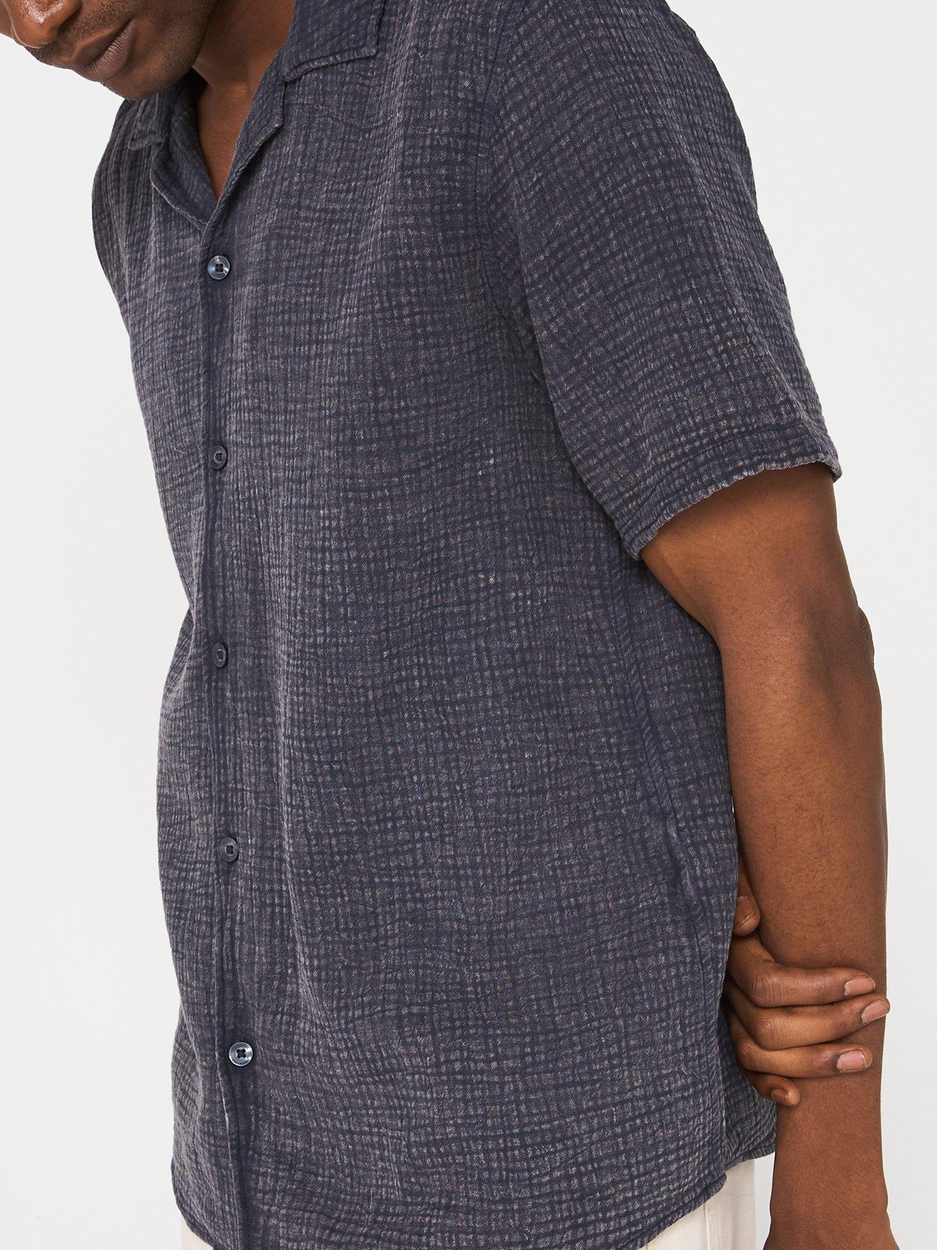Image 4 of 4 of ONLY & SONS Only &amp; Sons Ralph Washed Short Sleeve Resort Shirt