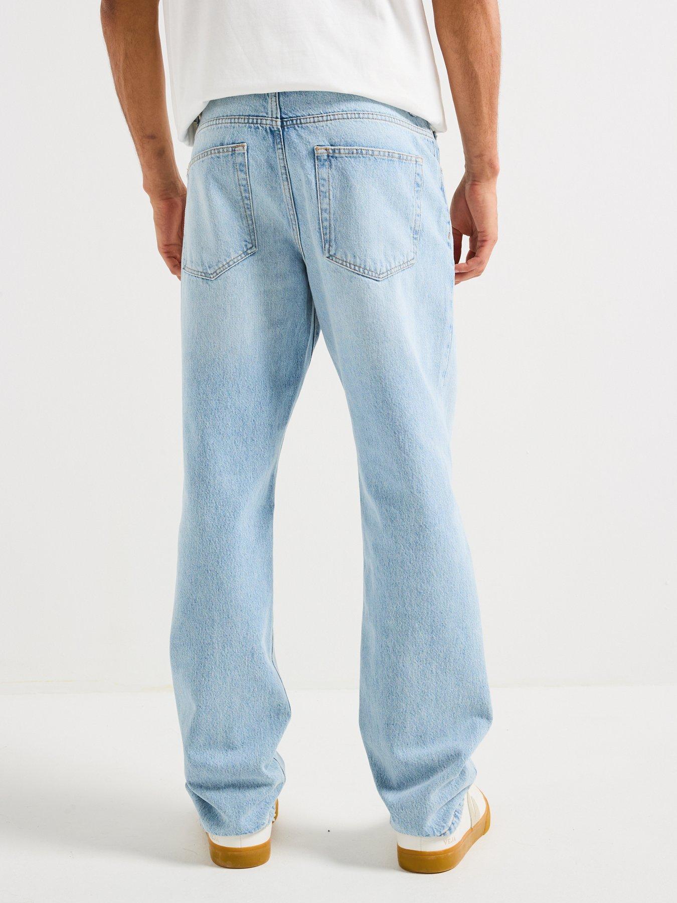 Image 2 of 4 of ONLY & SONS Edge Straight Fit Jeans - Light Wash