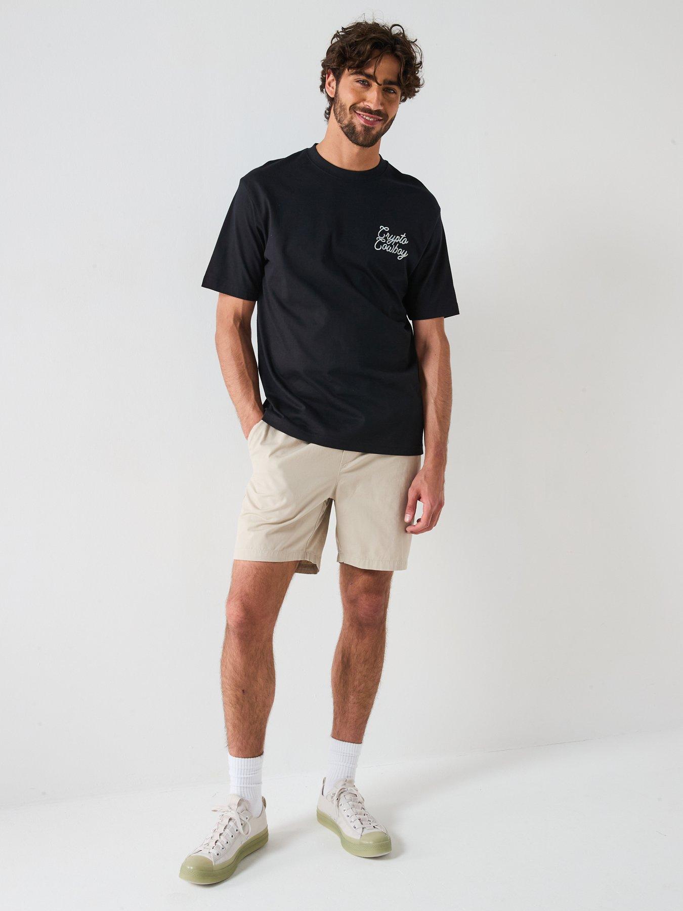 Image 3 of 6 of ONLY & SONS Tel Life Reguar Fit Shorts - Beige