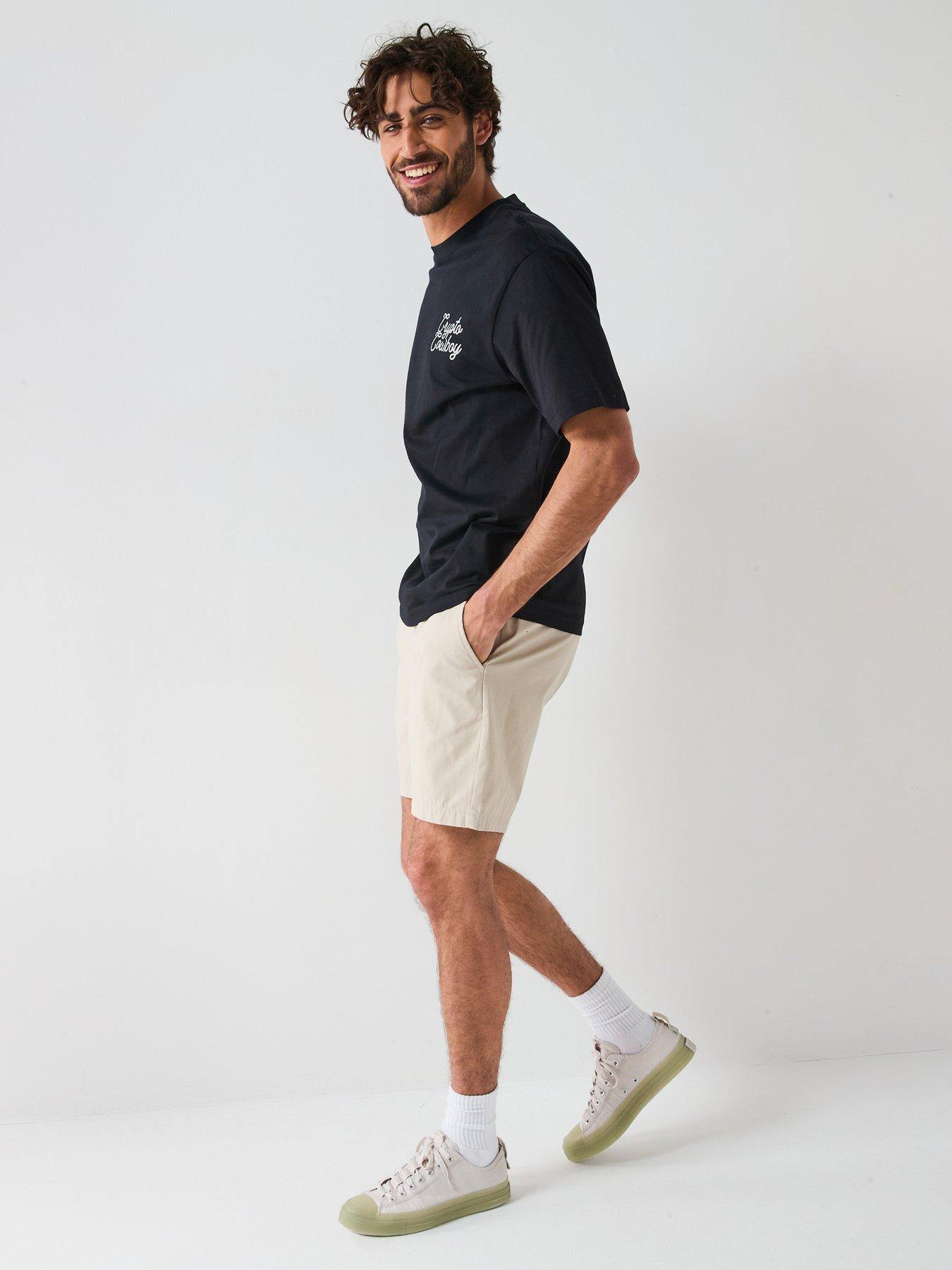 Image 5 of 6 of ONLY & SONS Tel Life Reguar Fit Shorts - Beige