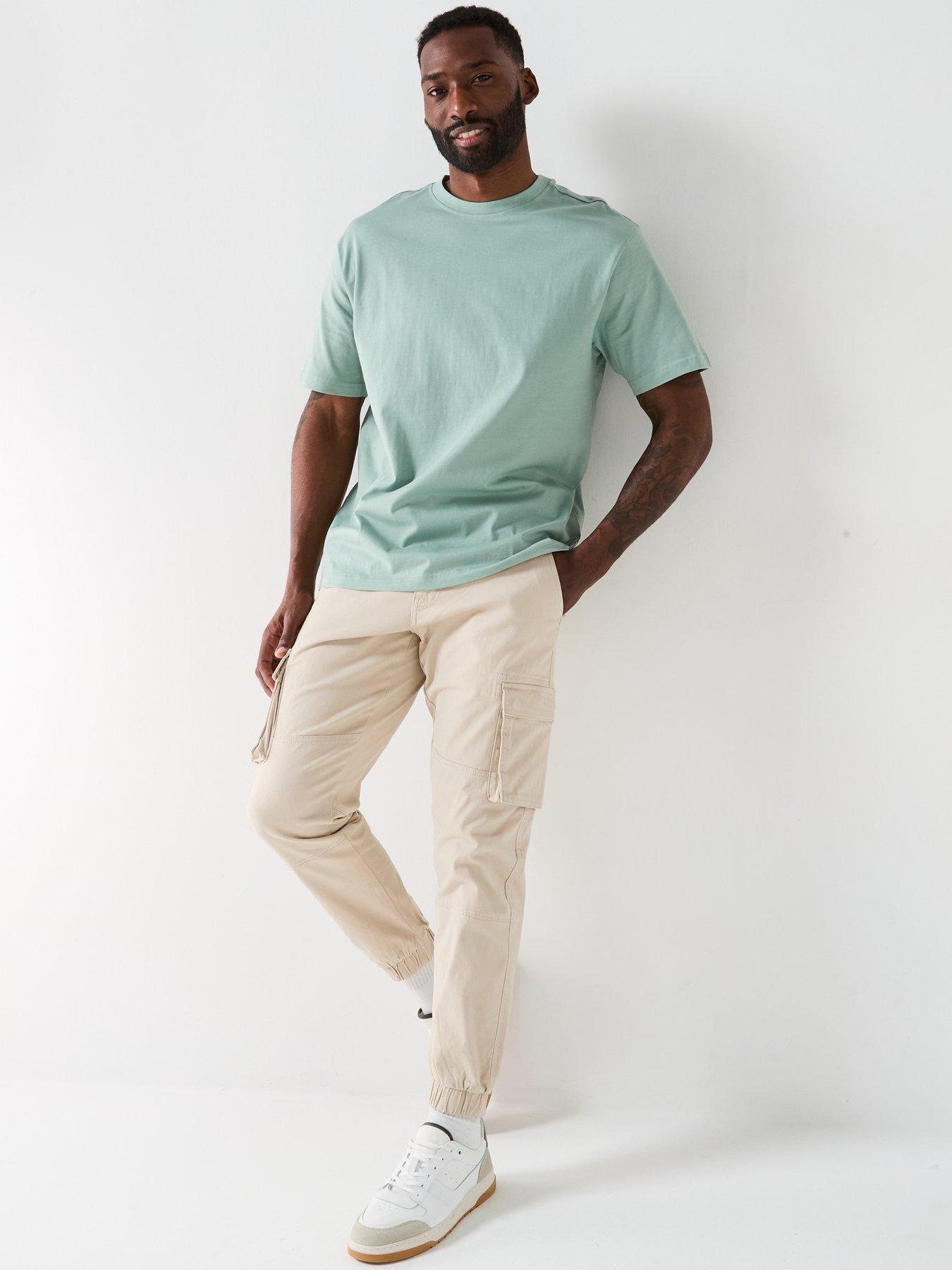 Image 3 of 4 of ONLY & SONS Fred Life Relaxed Fit Short Sleeve T-Shirt - Green