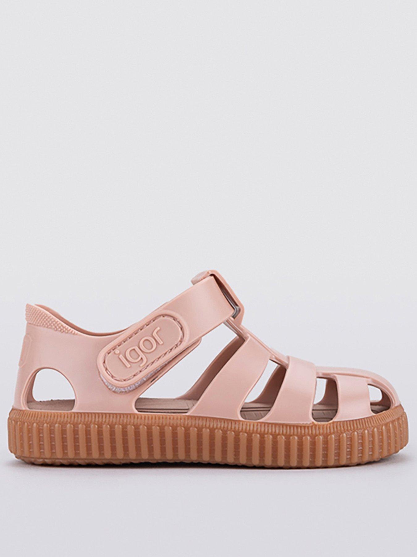 Igor Nico Caramelo Sandal, Pink, Size 3 Younger