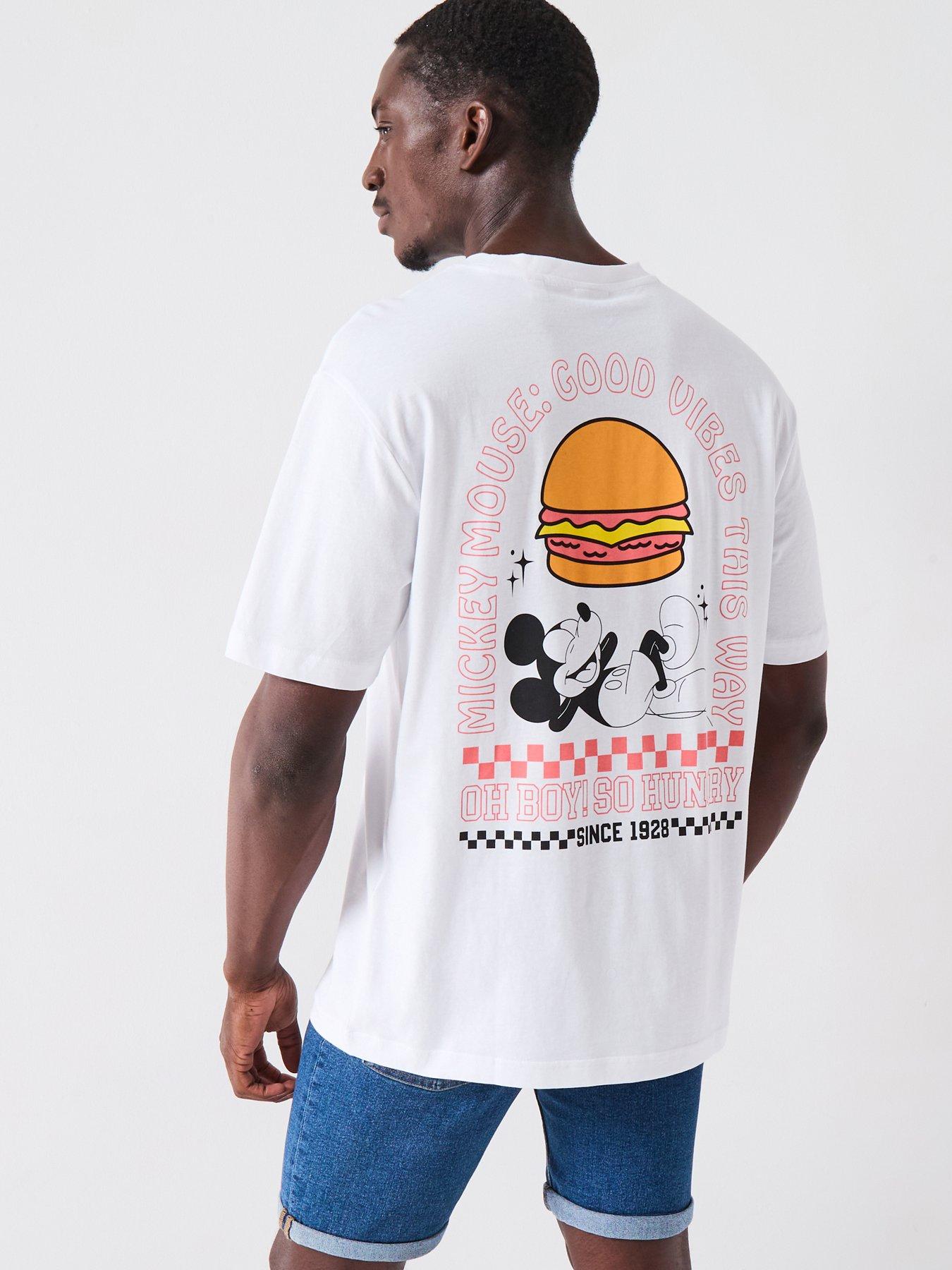 undefined Only & Sons Mickey Mouse Burger Relaxed Fit T-shirt