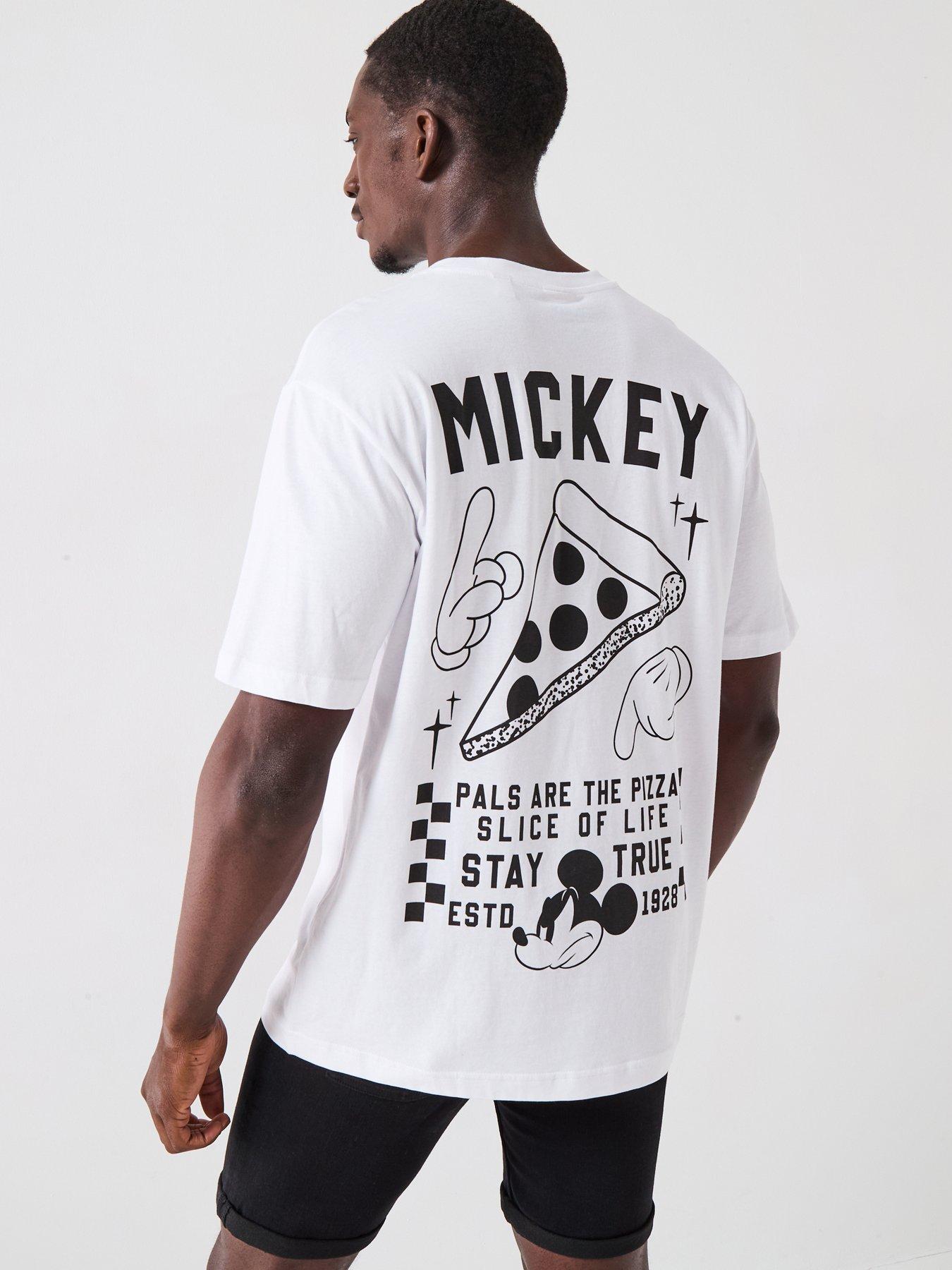 undefined Only & Sons Mickey Mouse Pizzaria Relaxed Fit T-shirt