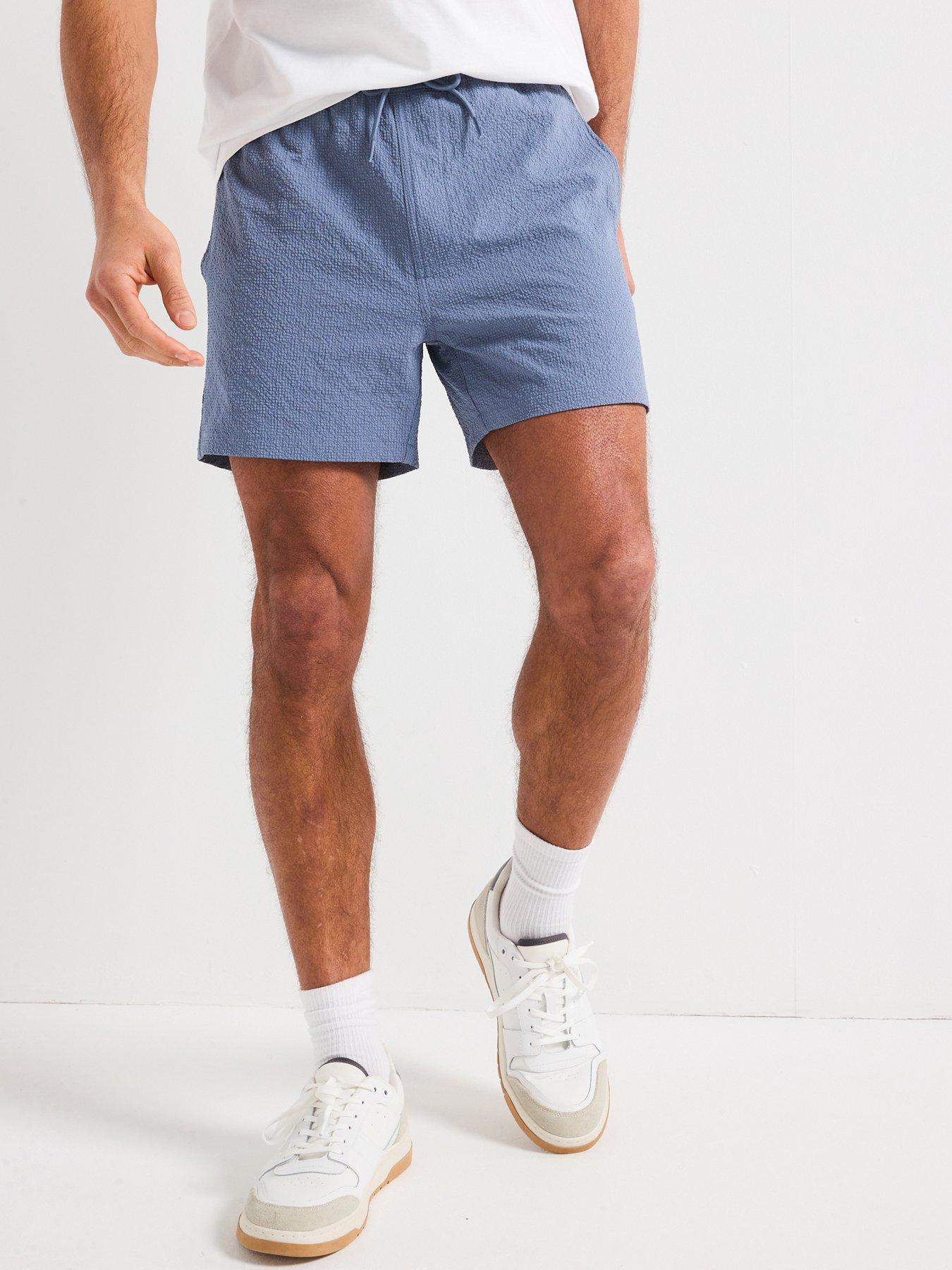 undefined Only  &  Sons Ted Life Solid Seersucker Swim Shorts