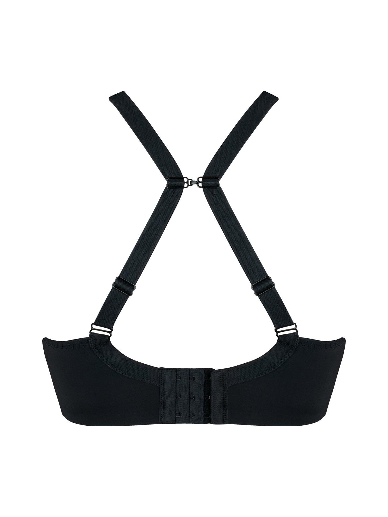 Image 6 of 6 of Curvy Kate Smoothie Spacer Moulded T-shirt Plunge Bra - Black