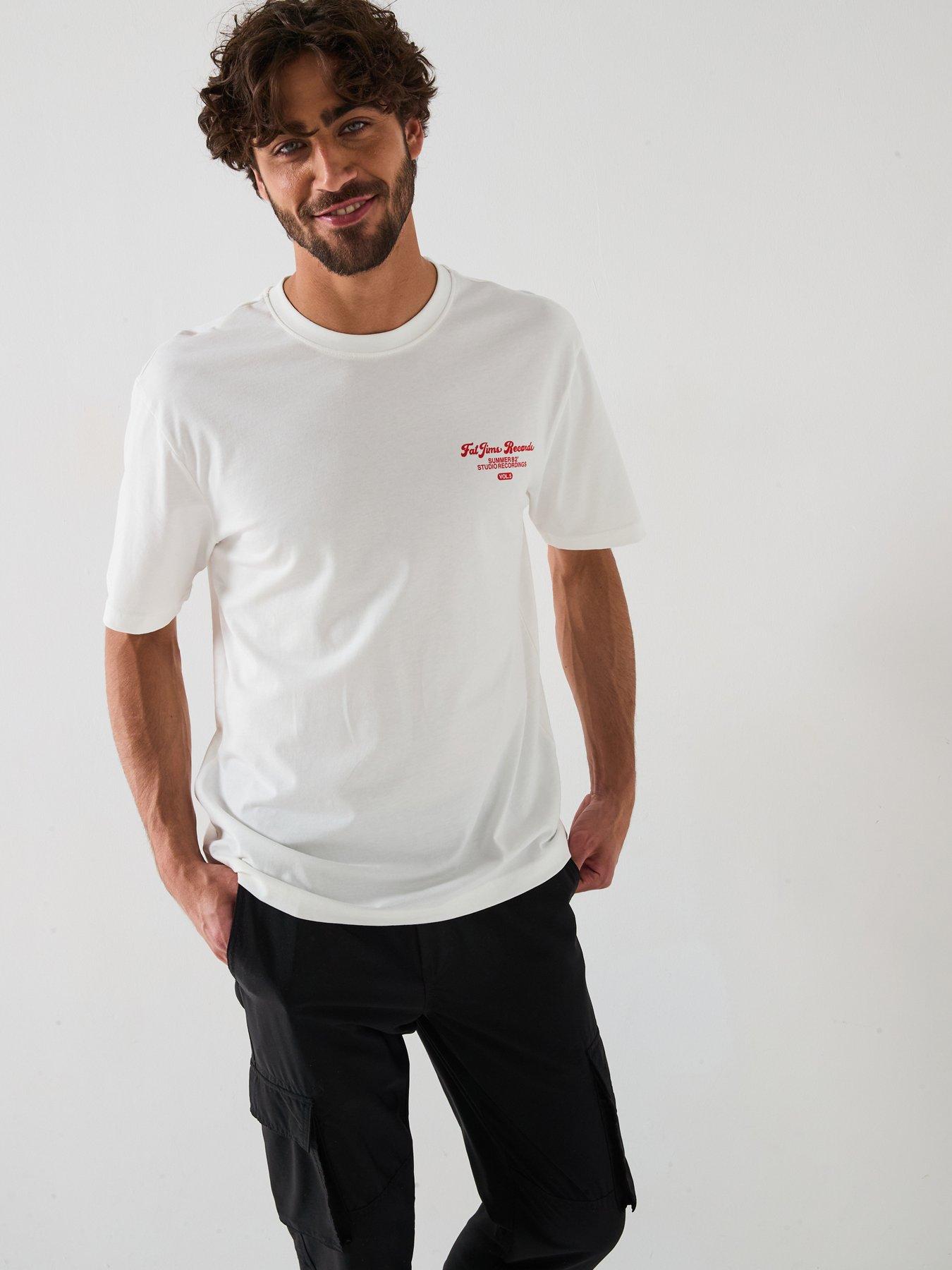 undefined Rylan Rlx Record Pch Print Short Sleeve T-Shirt - Cloud Dancer Jims Cloud