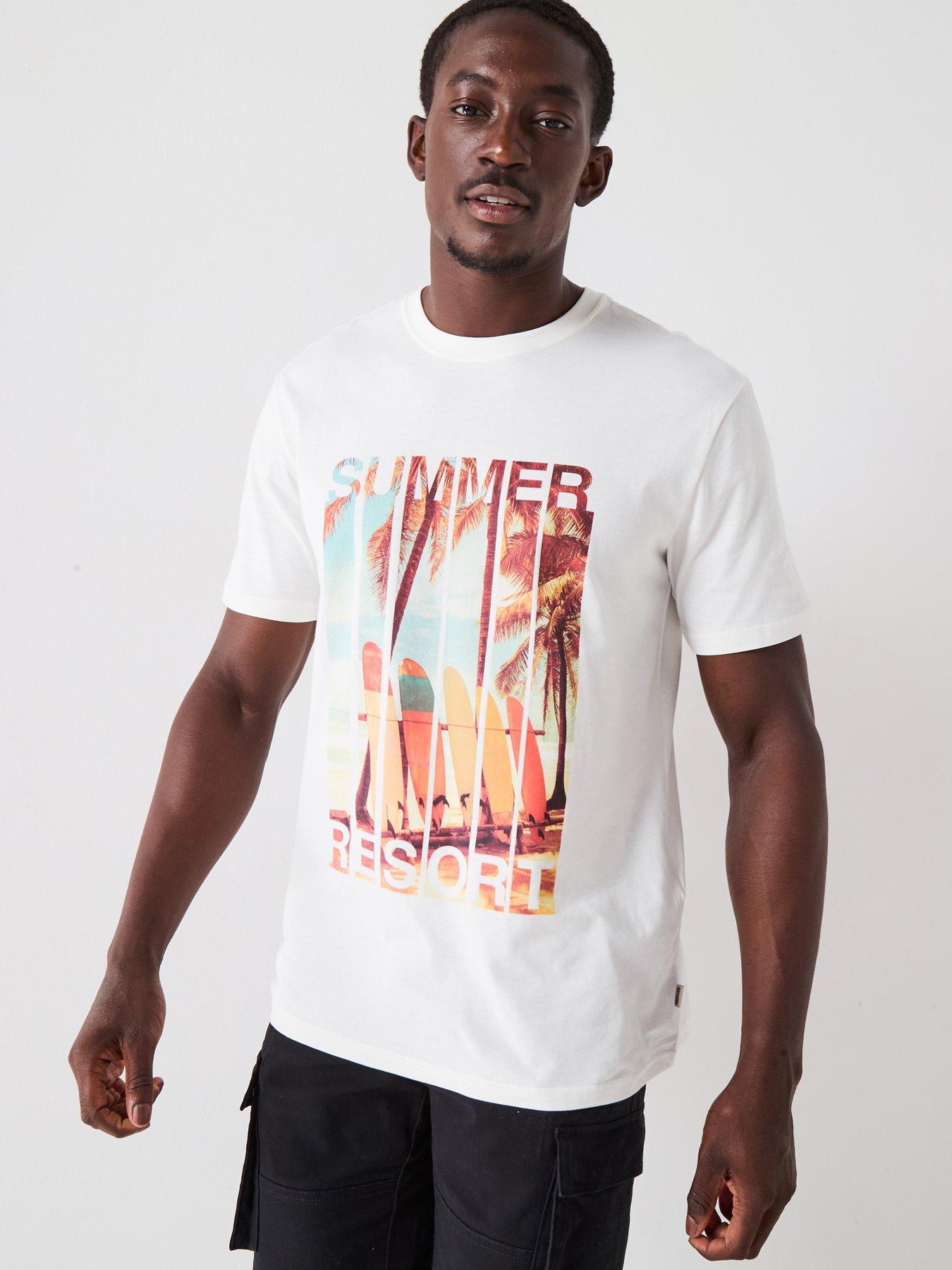 undefined Only & Sons Magdy Life Regular Fit Photo Print T-shirt