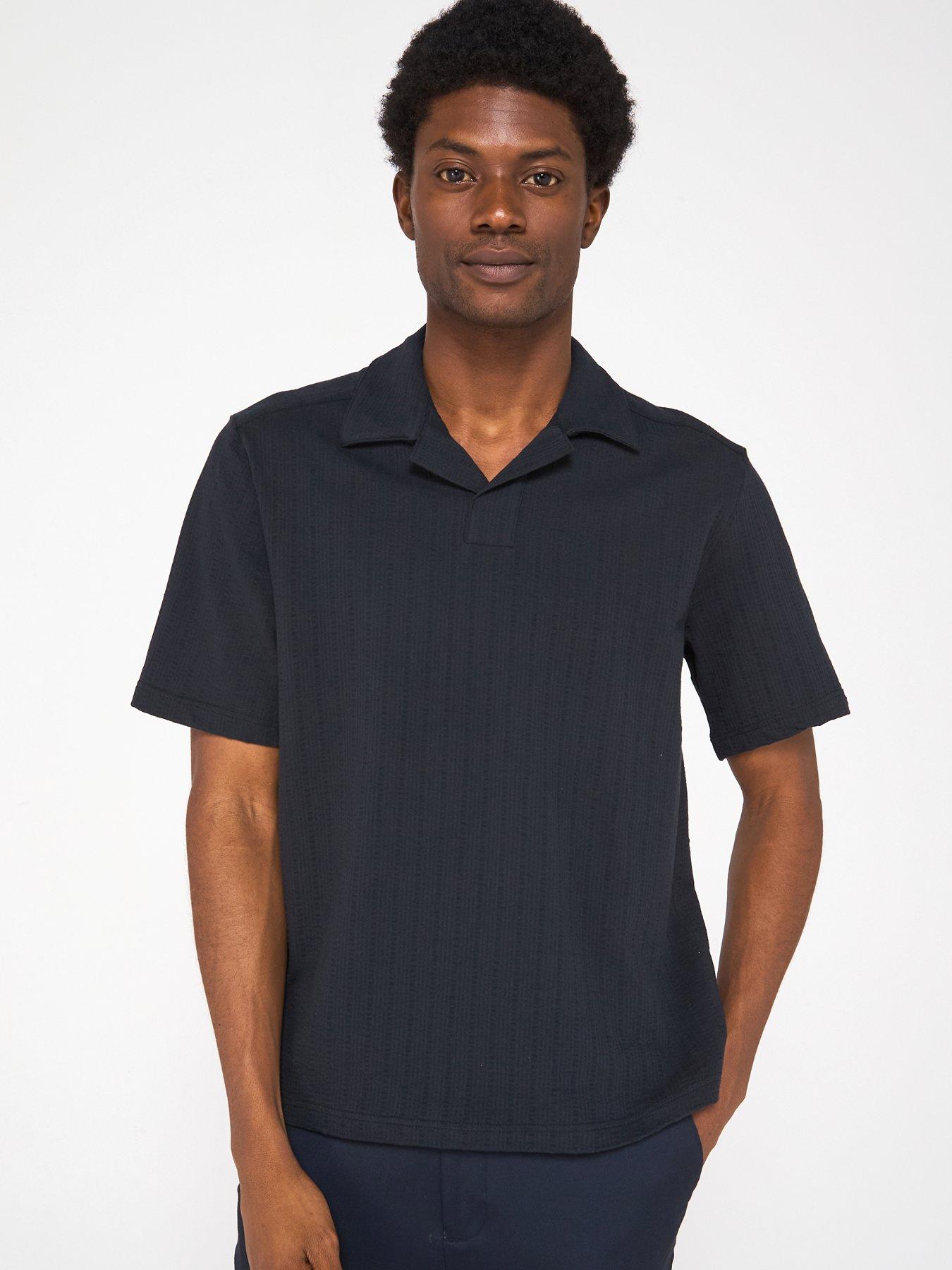 undefined Males Reguar Fit Resort Polo Shirt - Black