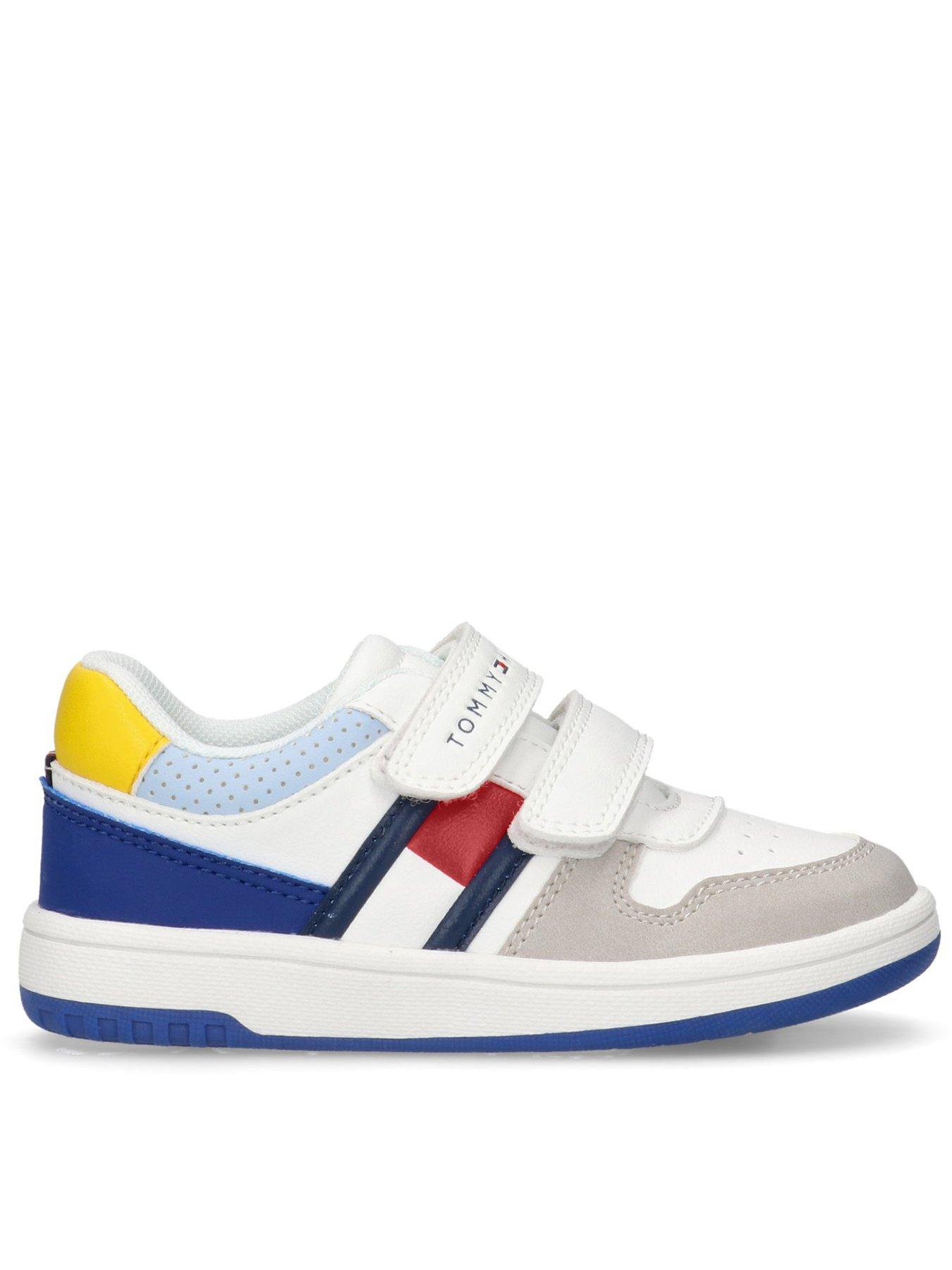 undefined Boys Skyler Flag Low Cut Velcro Trainers - Multi