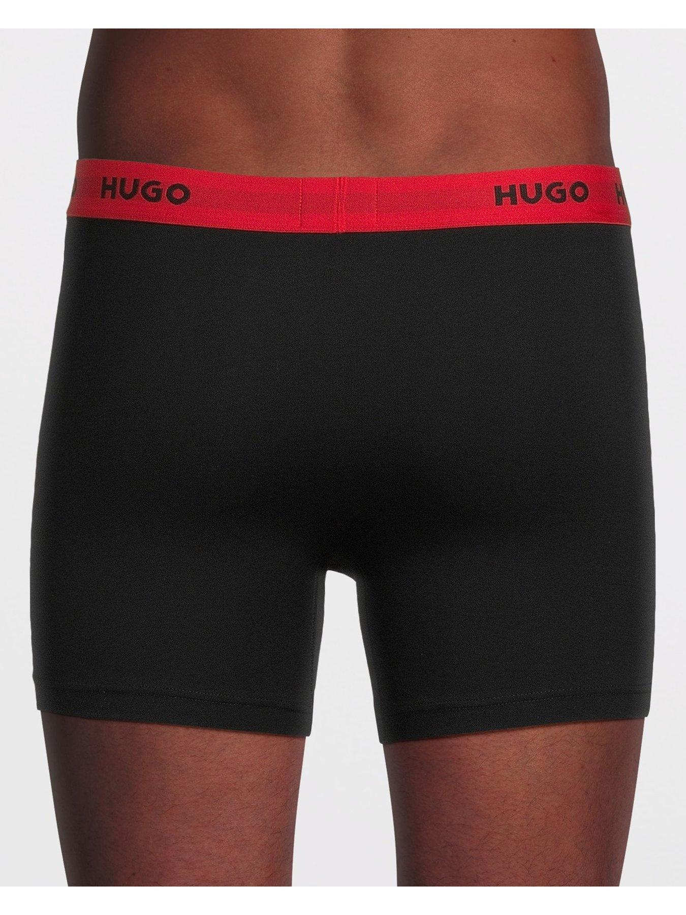 Image 3 of 3 of HUGO 3 Pack Design Boxer Briefs - Assorted