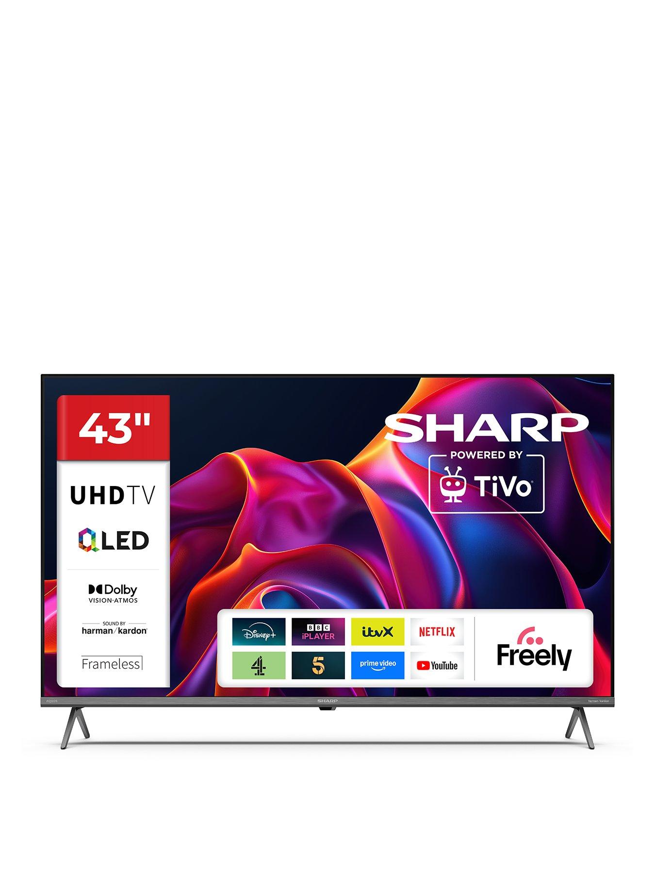 Sharp 43GM6245K 43-inch UHD 4K Q-LED TiVo Smart TV with Freely Very