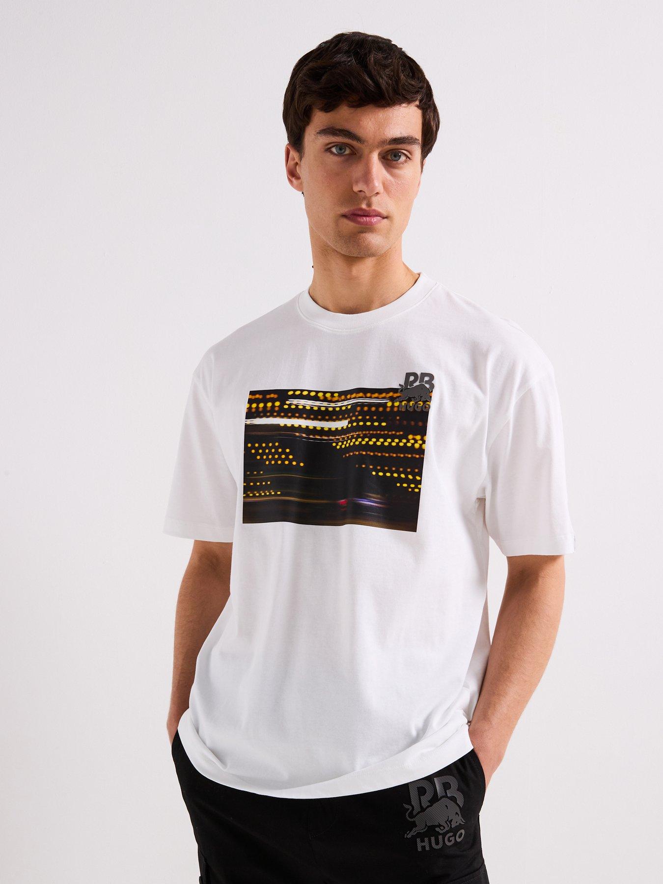 undefined X RB Daveley Racing Lights Graphic T-Shirt - White