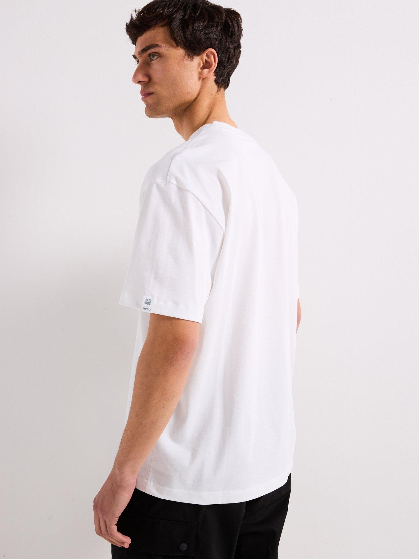 Image 2 of 5 of HUGO X RB Daveley Racing Lights Graphic T-Shirt - White