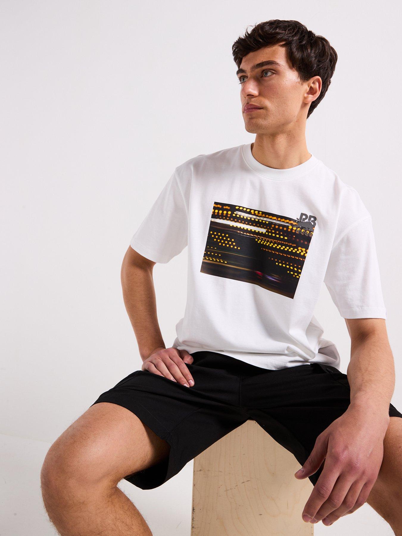 Image 5 of 5 of HUGO X RB Daveley Racing Lights Graphic T-Shirt - White