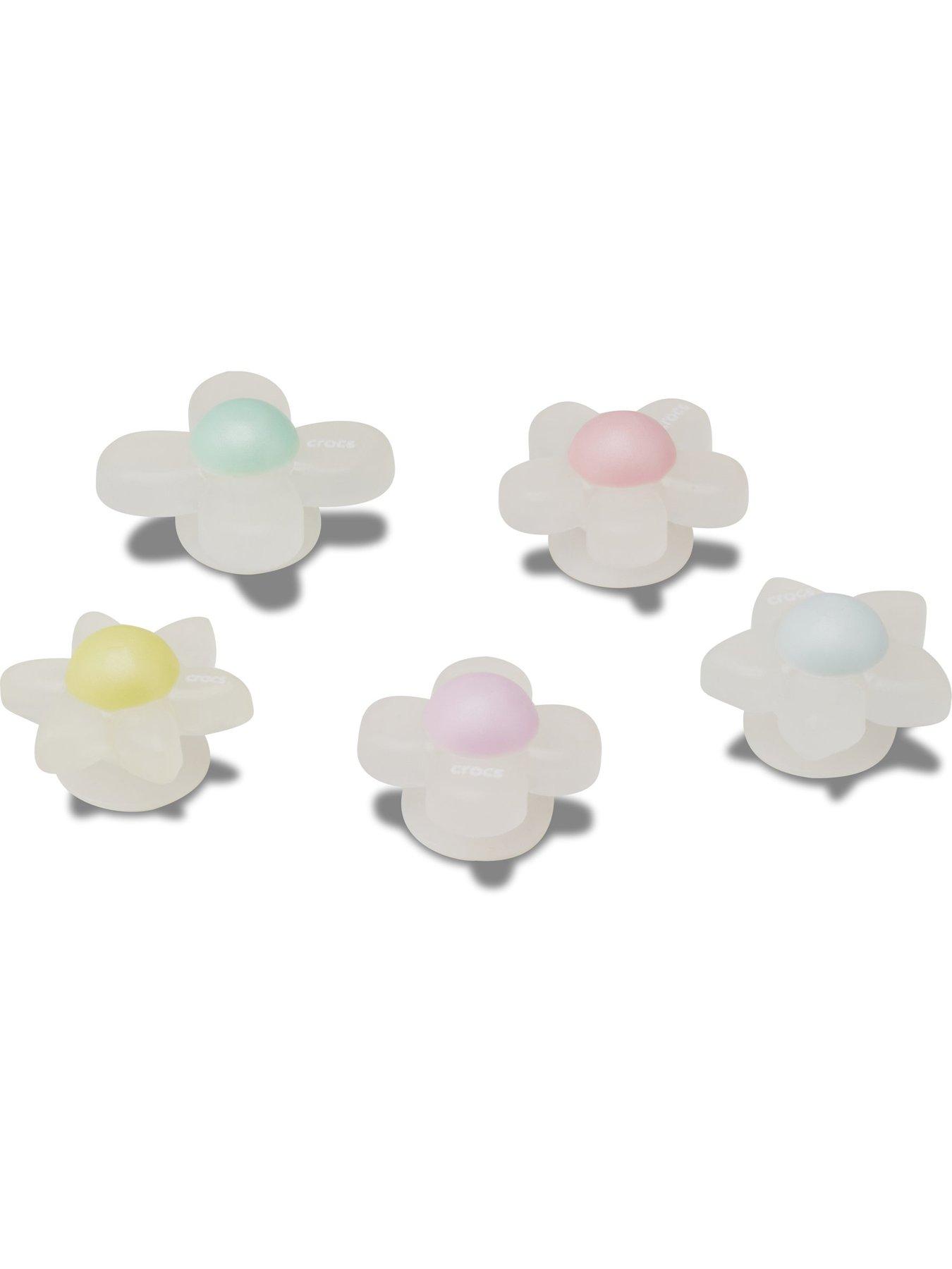 Image 3 of 4 of Crocs Iridescent Flowers 5 Pack Jibbitz - Multi