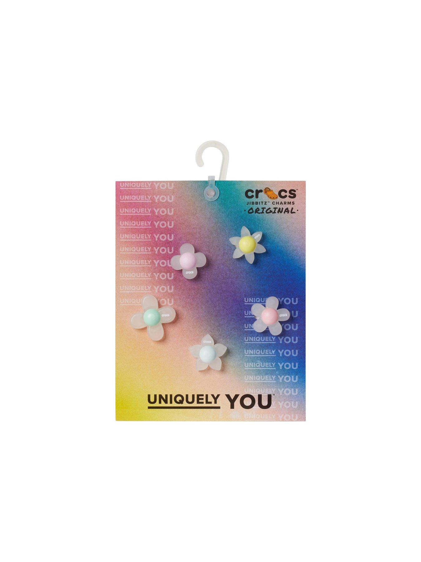 Image 4 of 4 of Crocs Iridescent Flowers 5 Pack Jibbitz - Multi