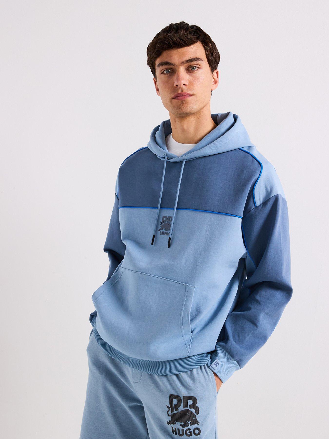 undefined X RB Dilverston Piped Overhead Hoodie - Medium Blue
