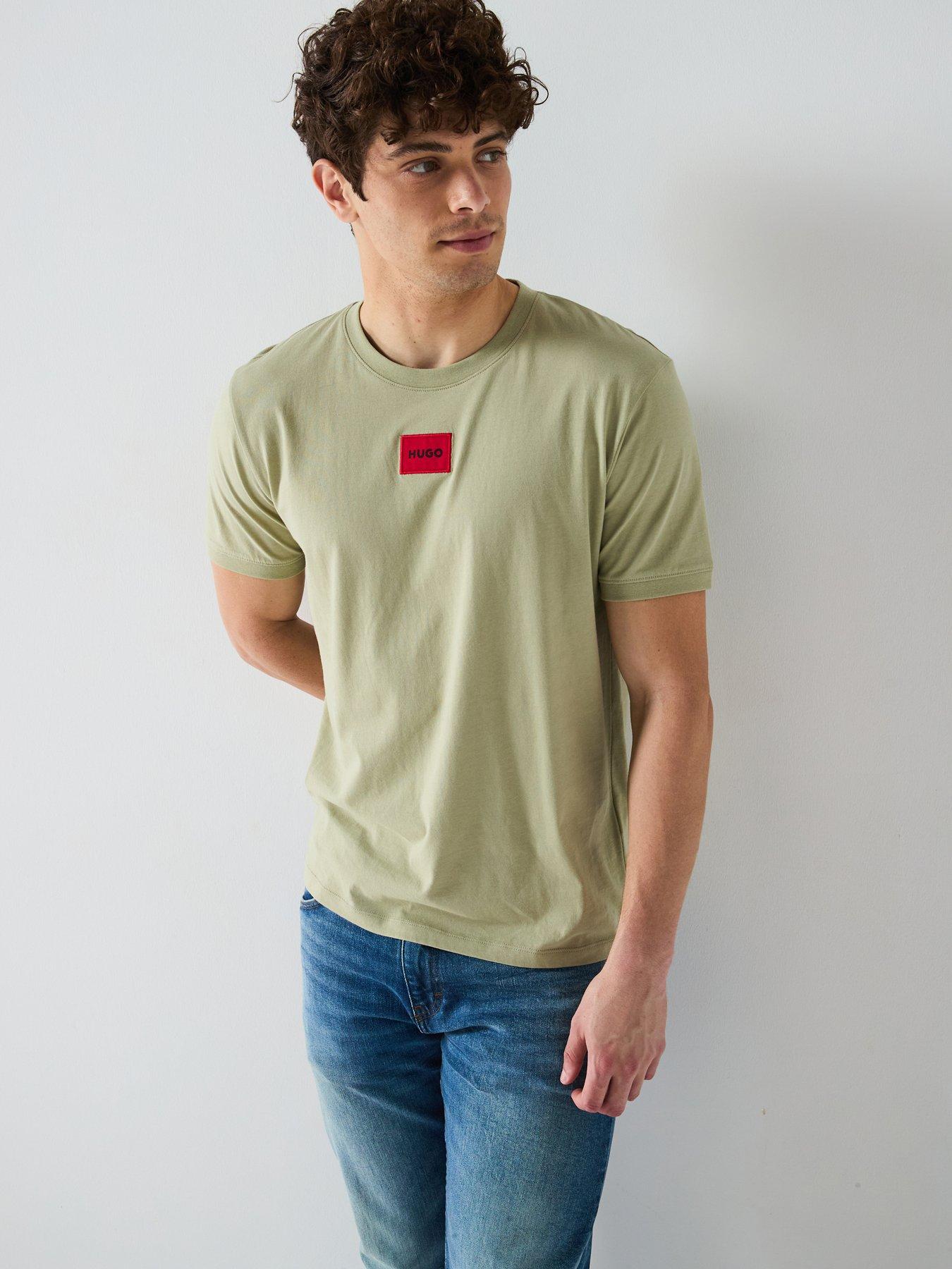 undefined Diragolino Red Patch Logo T-Shirt-Green - Open Green
