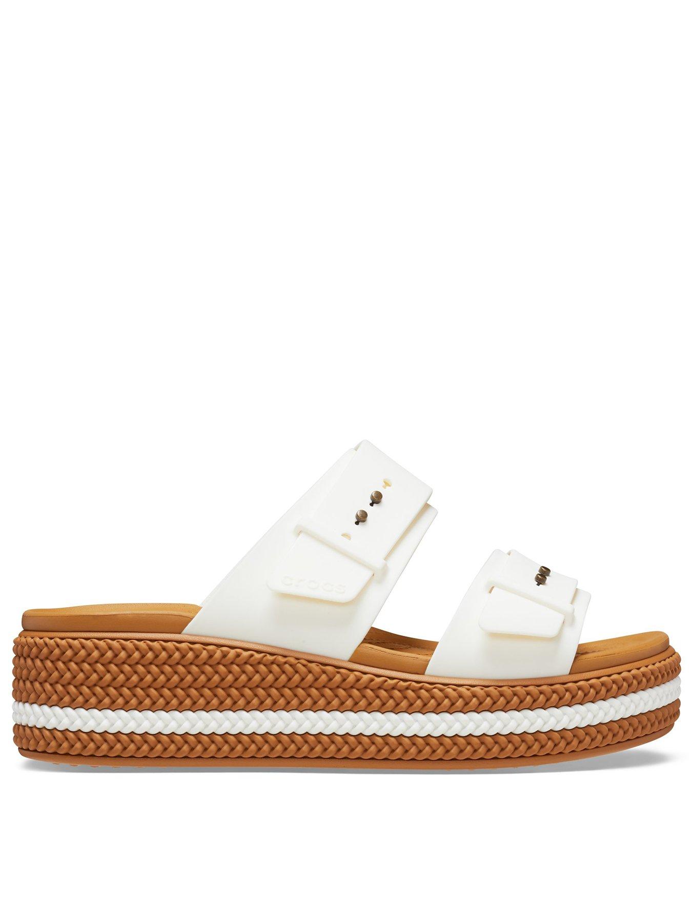 undefined Brooklyn Woven Buckle Sandal - White