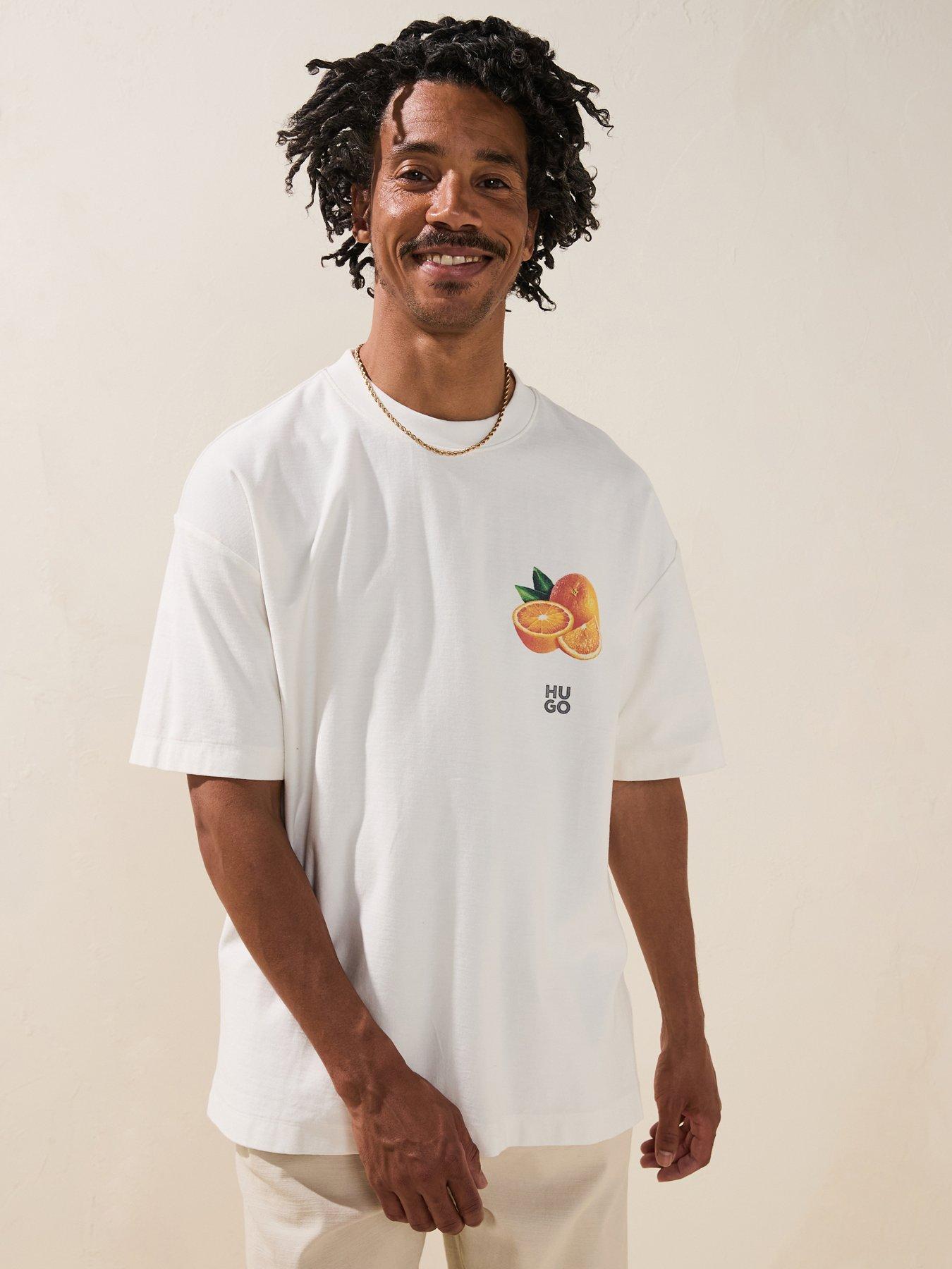 undefined Dartiee Oversize Orange County Back Print T-Shirt - Natural