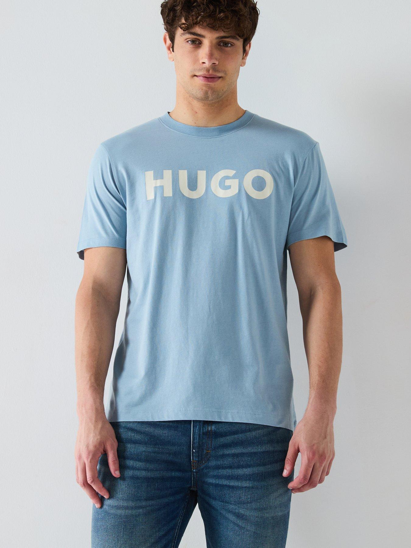 undefined Hugo Dulivio Regular Fit Large Logo T-shirt-blue