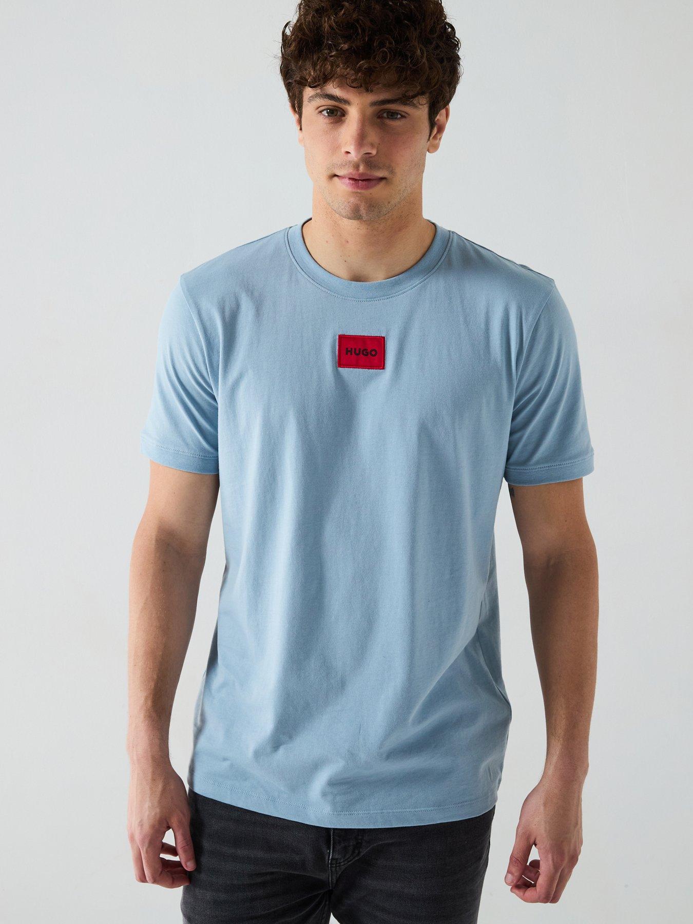 undefined Hugo Diragolino Red Patch Logo T-shirt-blue