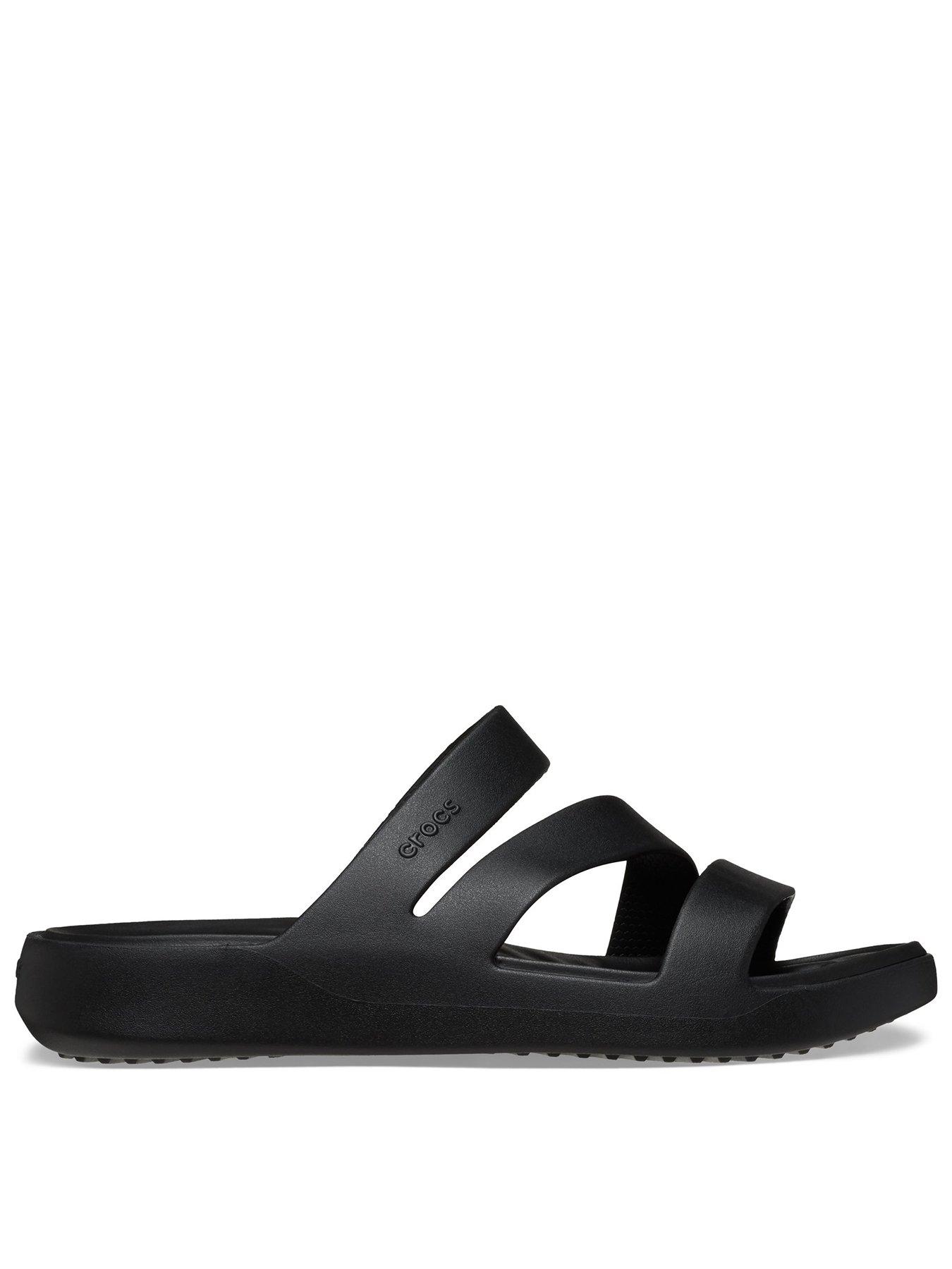 Image 1 of 6 of Crocs Getaway Strappy Sandal - Black
