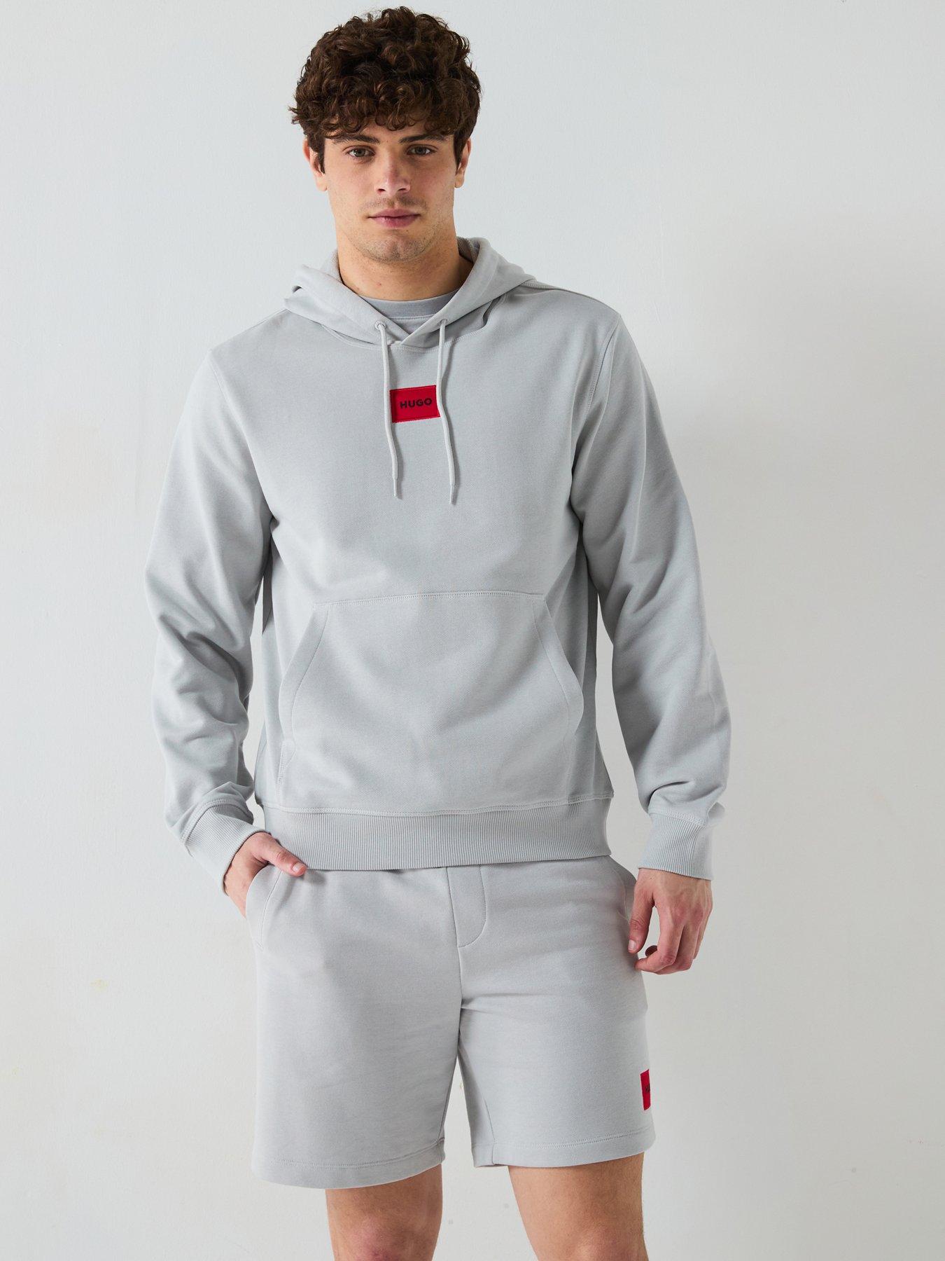 undefined Daratschi214 Centre Patch Logo Hoodie - Light Grey