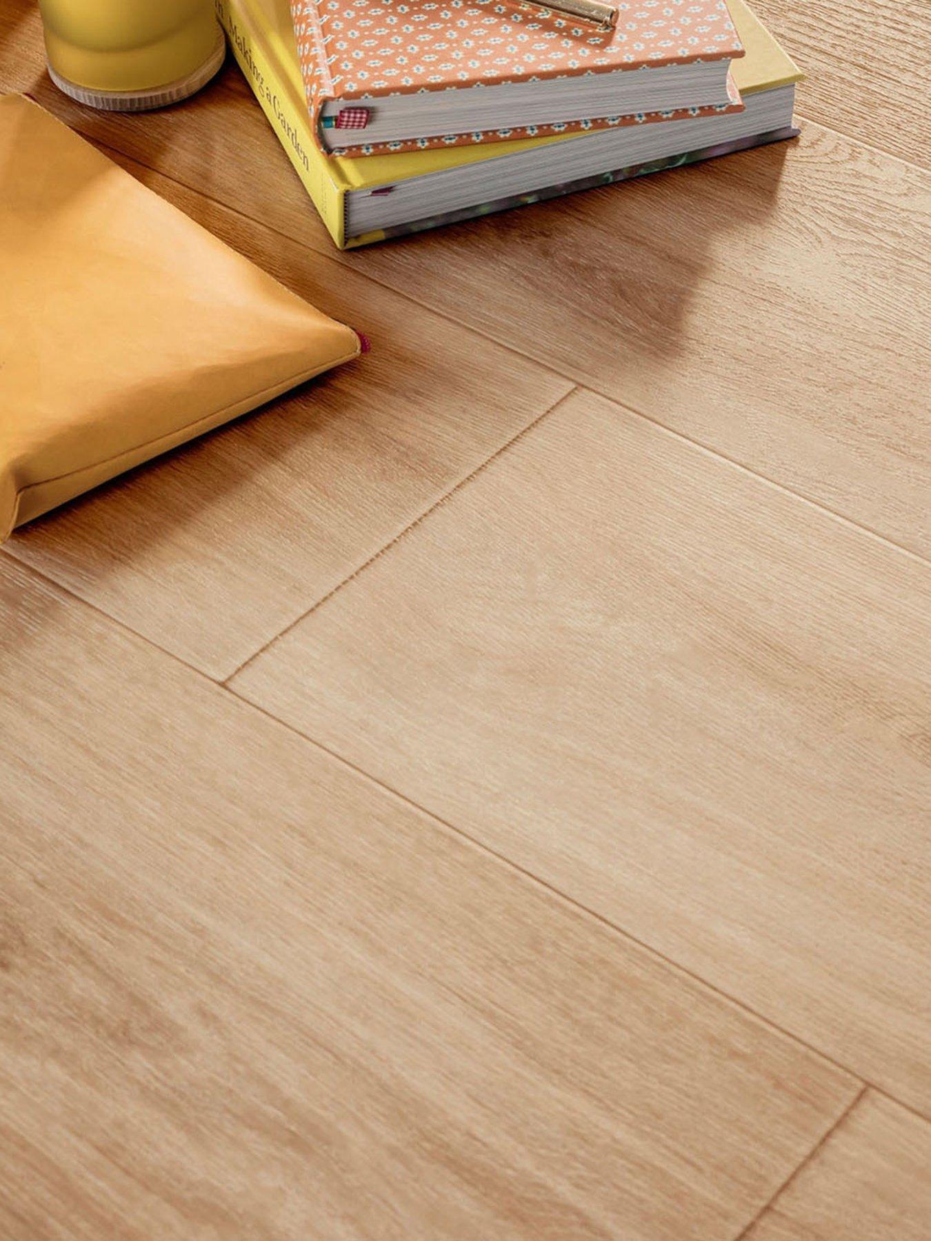 Product photograph of Homemaker Oak Look Pre-cut Vinyl 3mx2m from very.co.uk