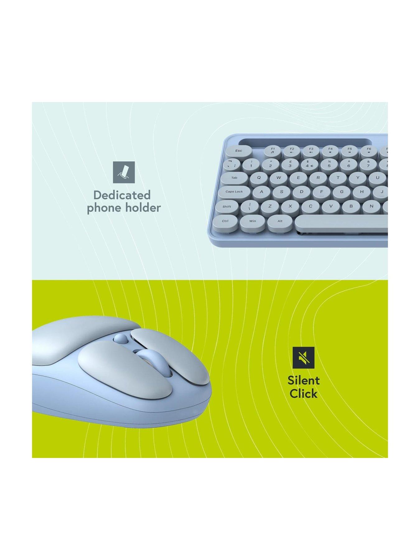 Image 6 of 7 of Styletech MK520 Wireless Pastel Keyboard and Mouse Bundle - Sky