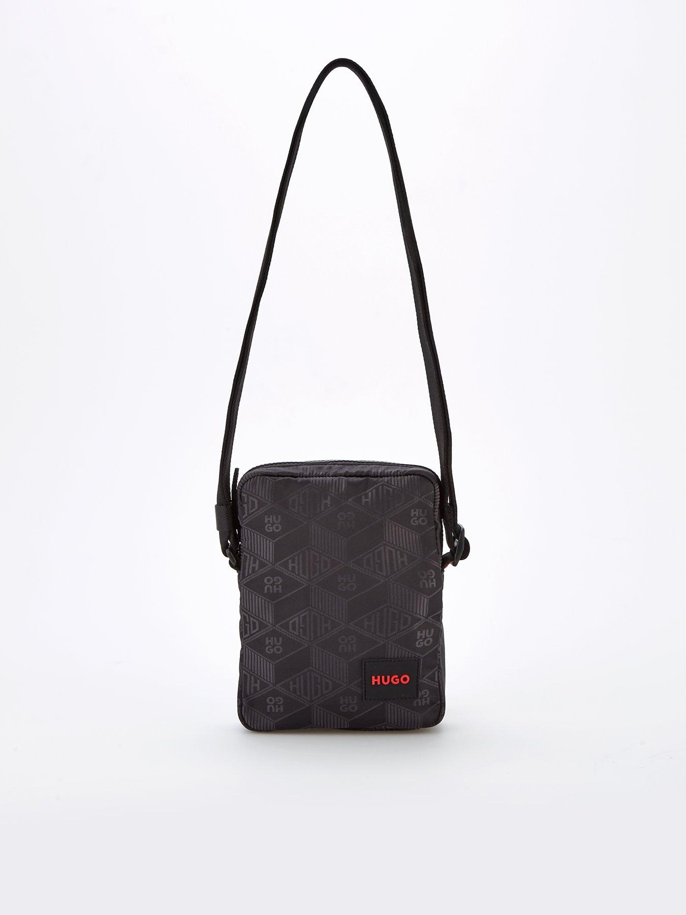 undefined Ethon 2.0 Jaquard Geo Logo Crossbody Bag-black