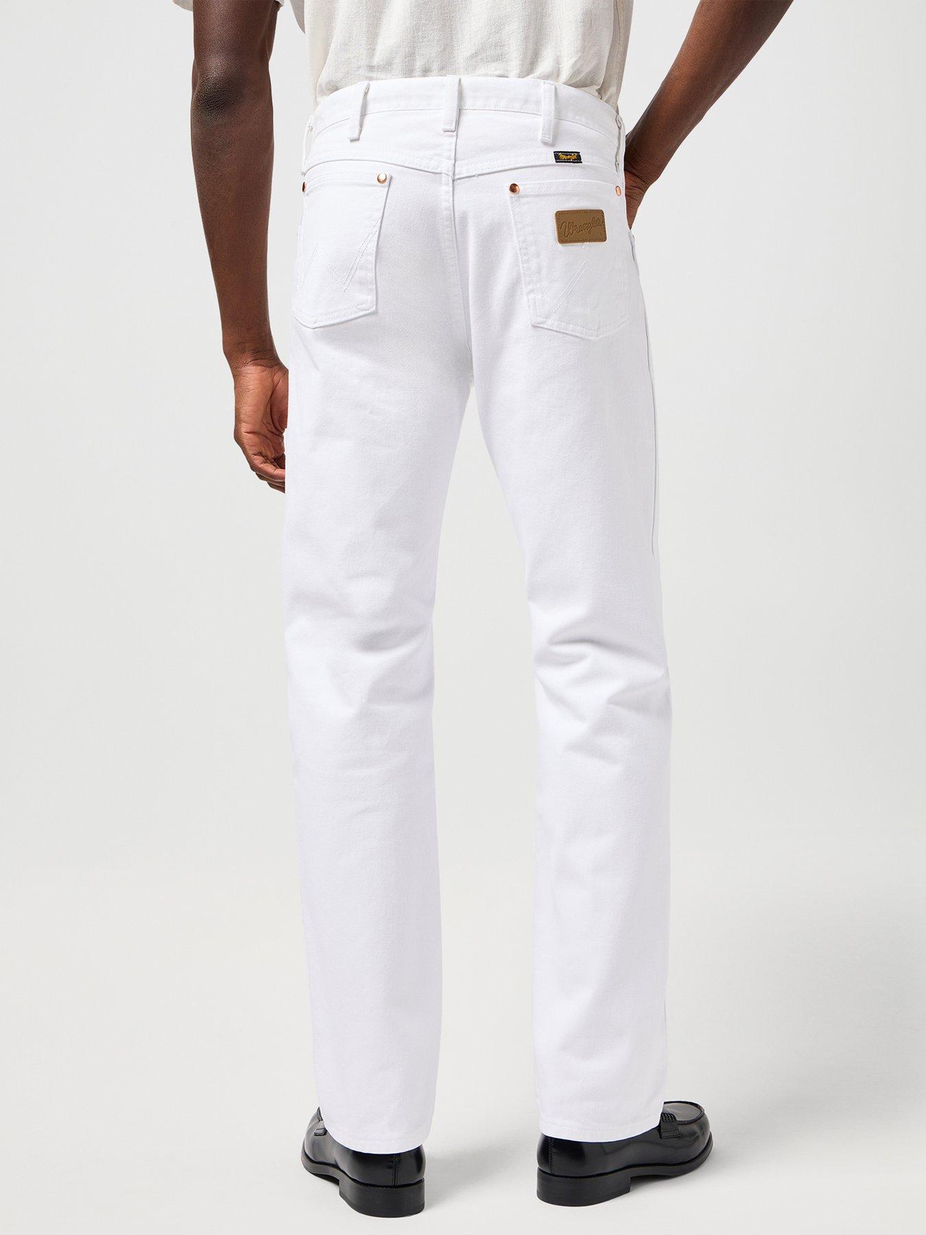 Wrangler 13Mwz Regular Straight Fit Jeans White Very