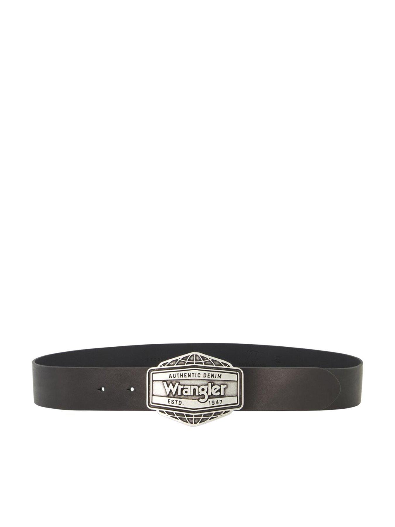 undefined Western Eagle Leather Belt -black