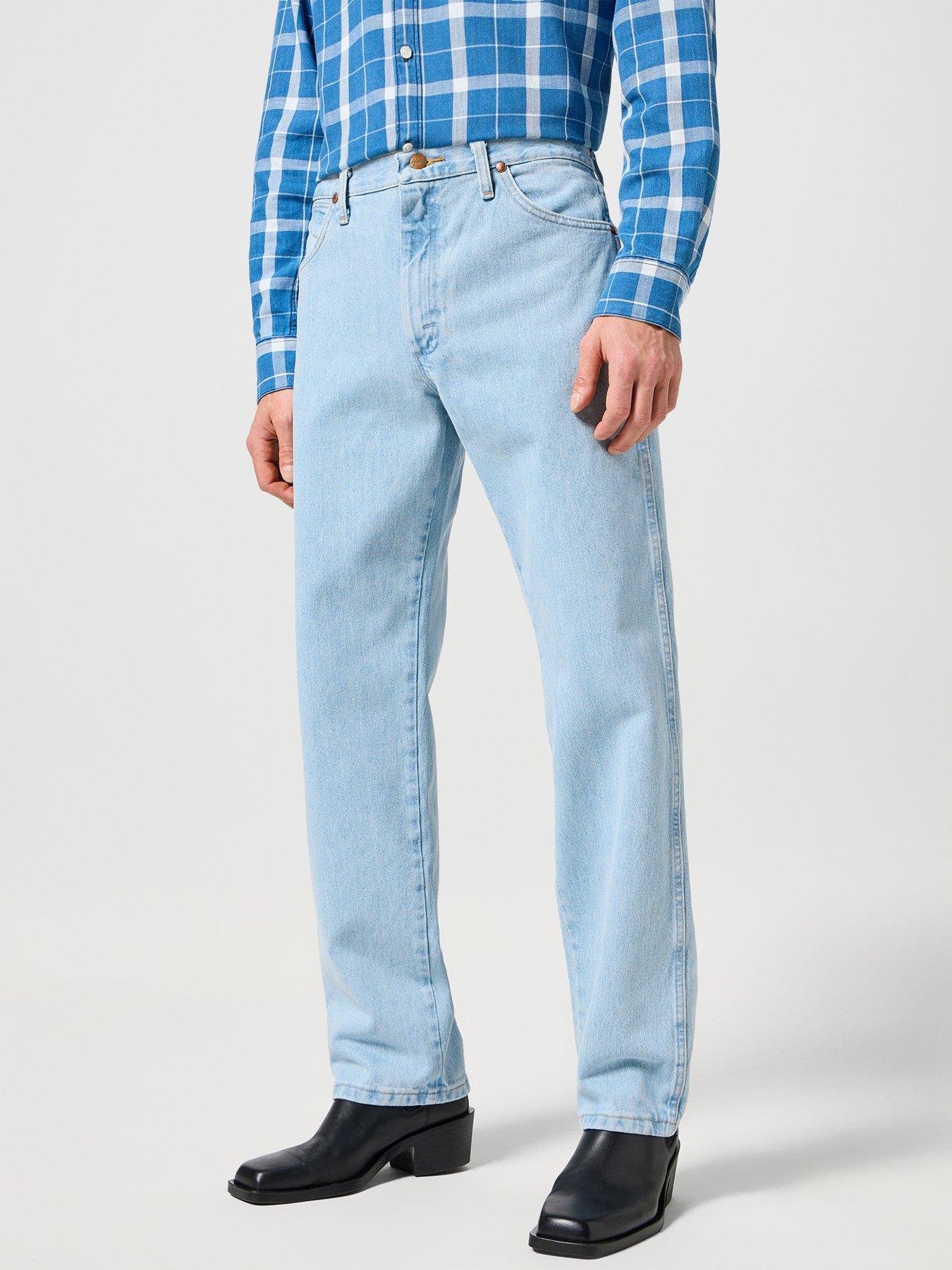 Wrangler: 13MWZ Regular Straight Fit Jeans - Light Blue