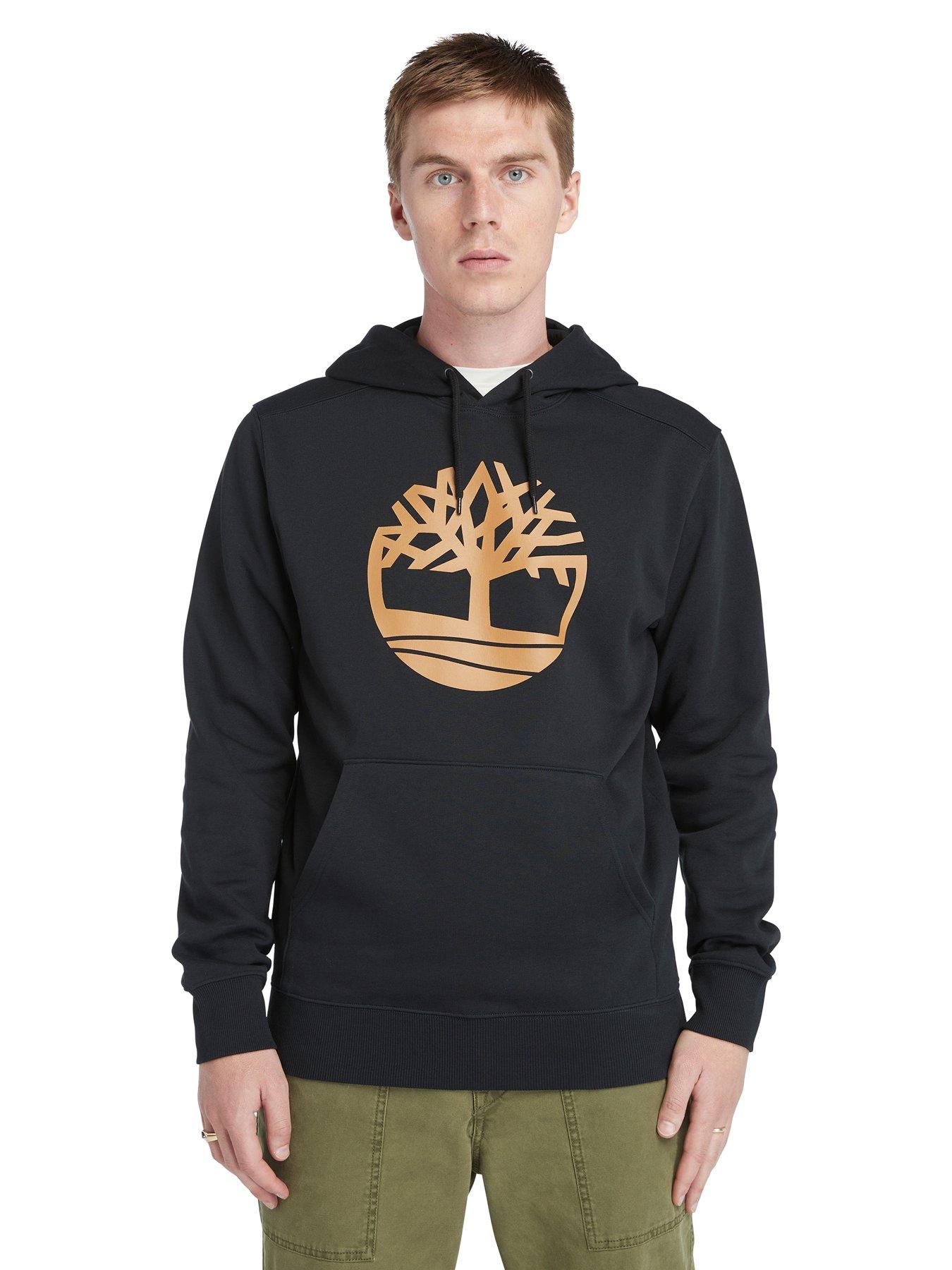 undefined Kennebec River Tree Logo Overhead Hoodie - Black