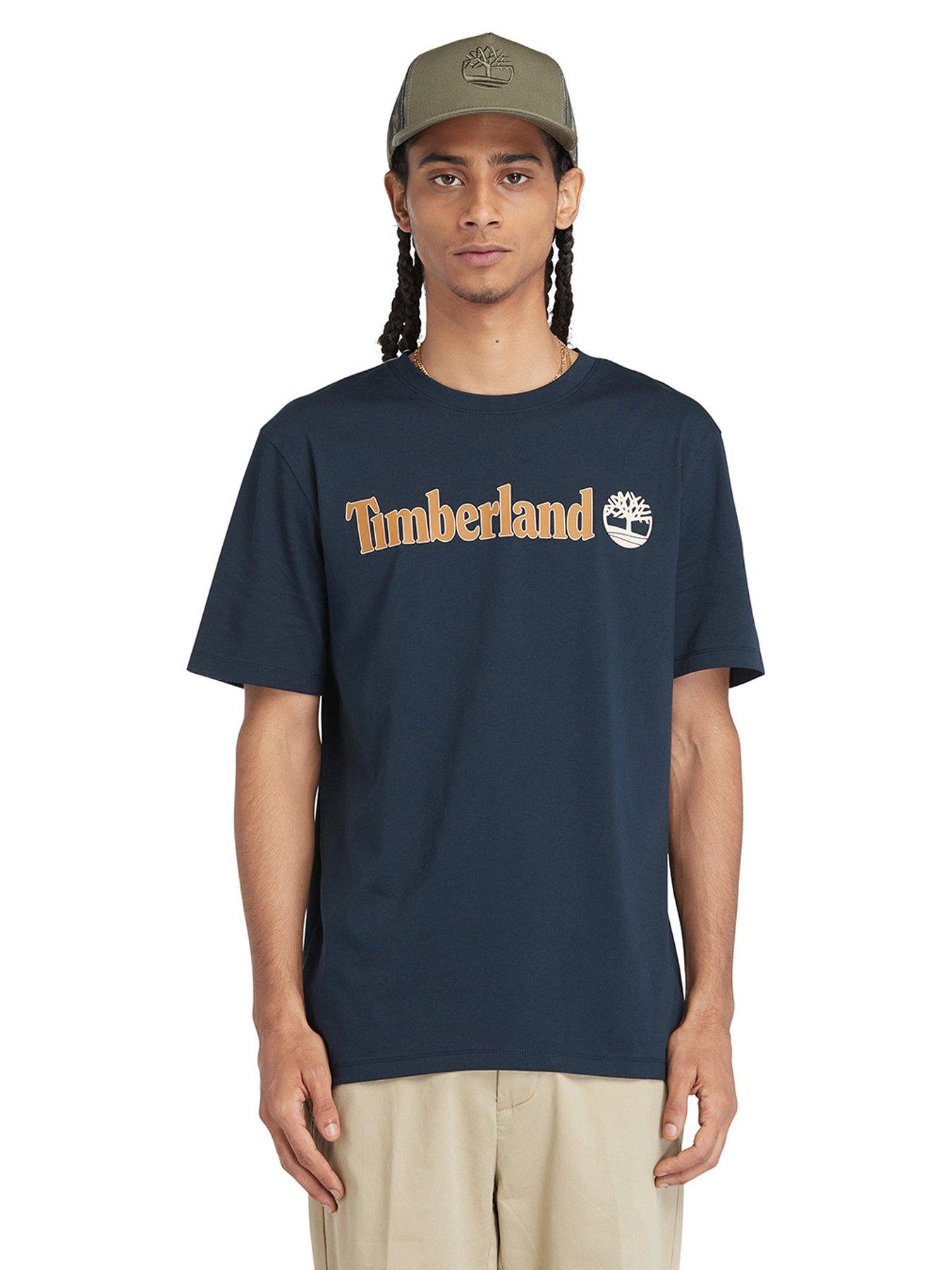 undefined Kennebec Linear Logo T-Shirt - Navy