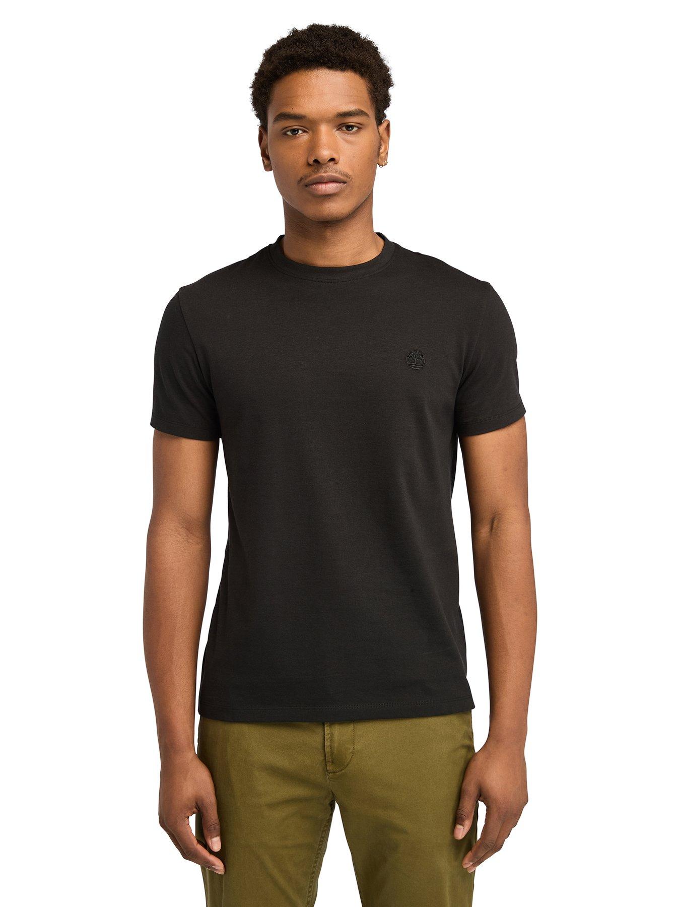 Timberland Short Sleeve Dunstan River Logo T-Shirt - Black