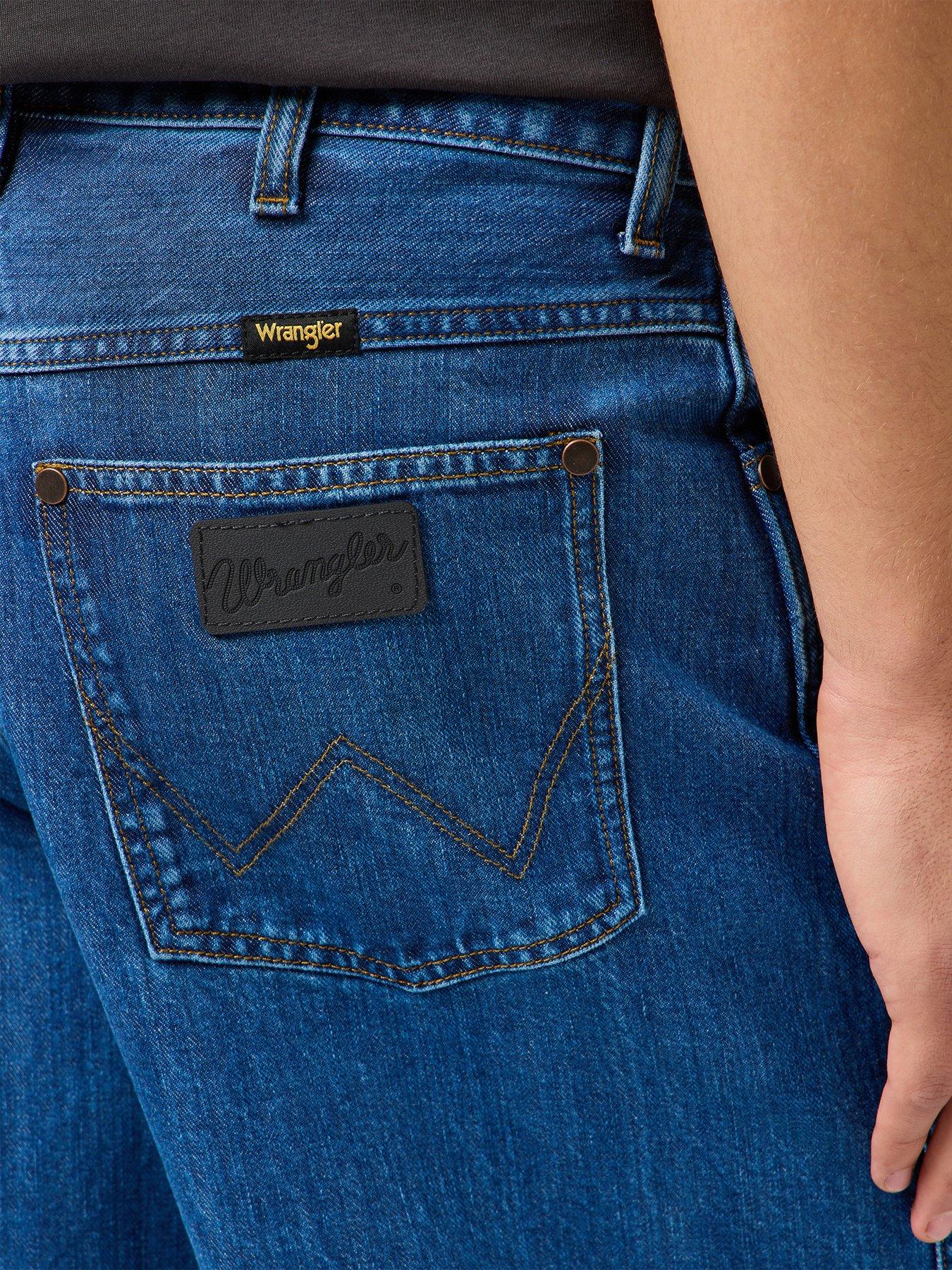 Image 4 of 6 of Wrangler Jort Midi Length Denim Shorts - Dark Blue
