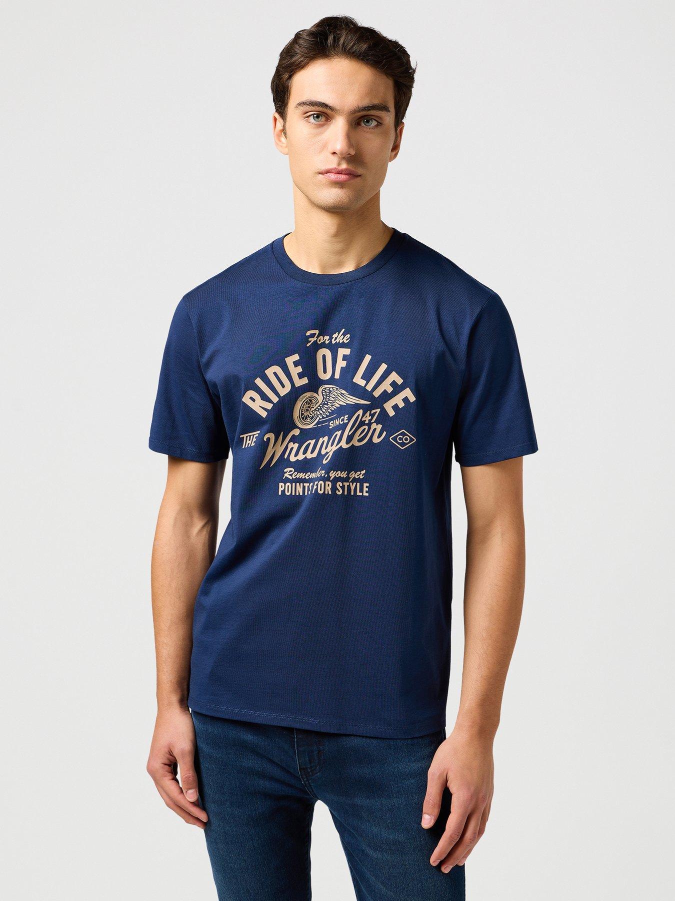 undefined Americana Logo T-Shirt - Navy