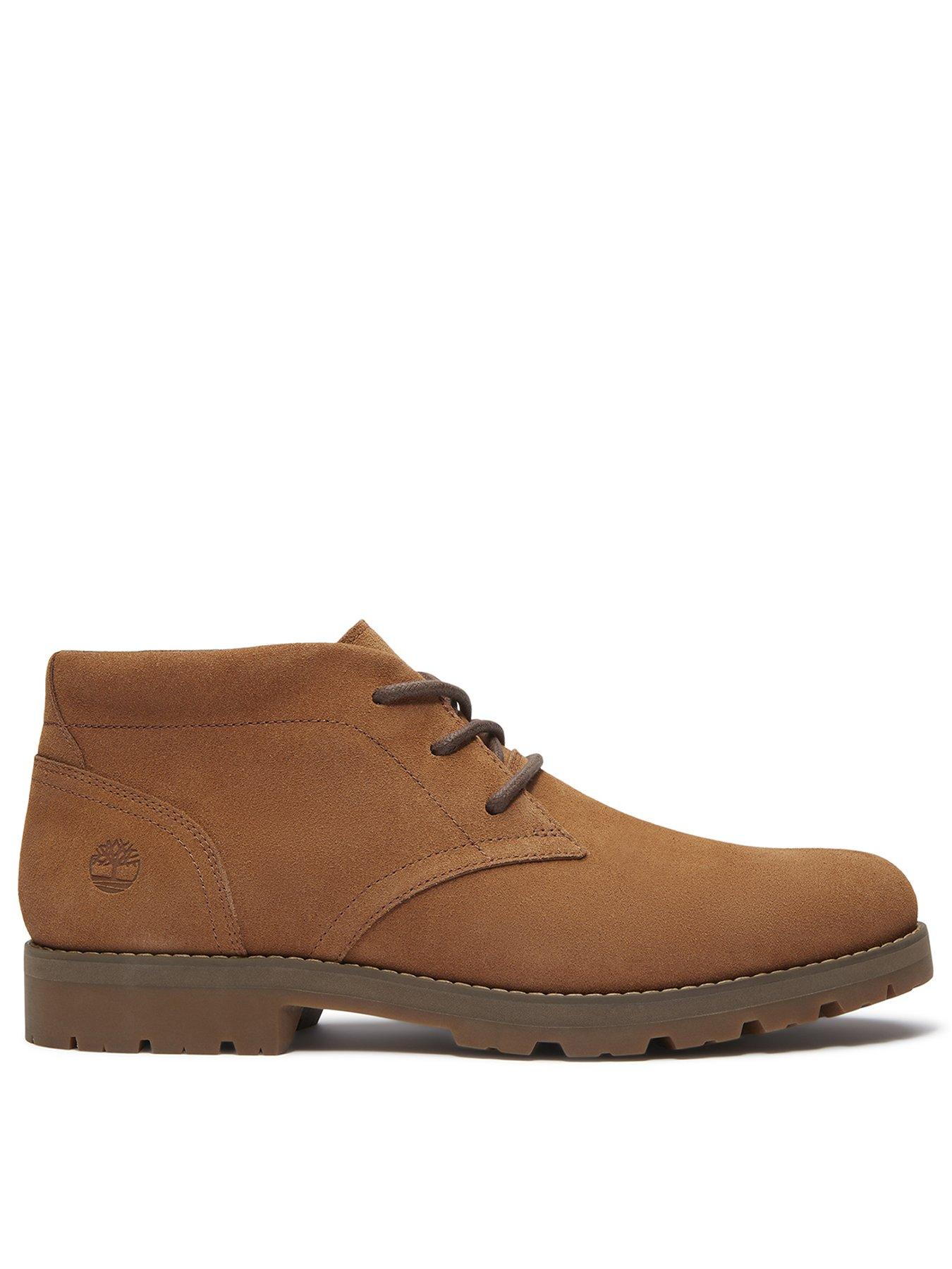 undefined Britton Square Suede Chukka Boots - Brown