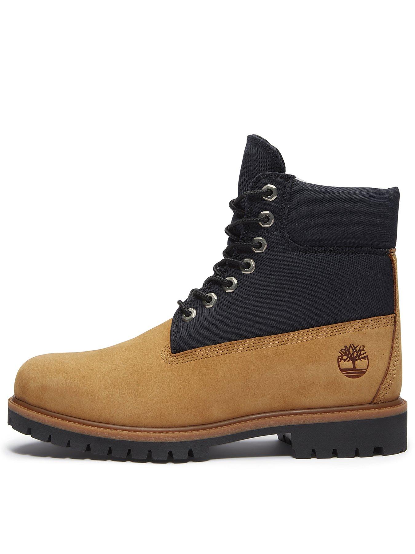 undefined Heritage Workwear 6 Inch Lace Up Boots - Light Brown