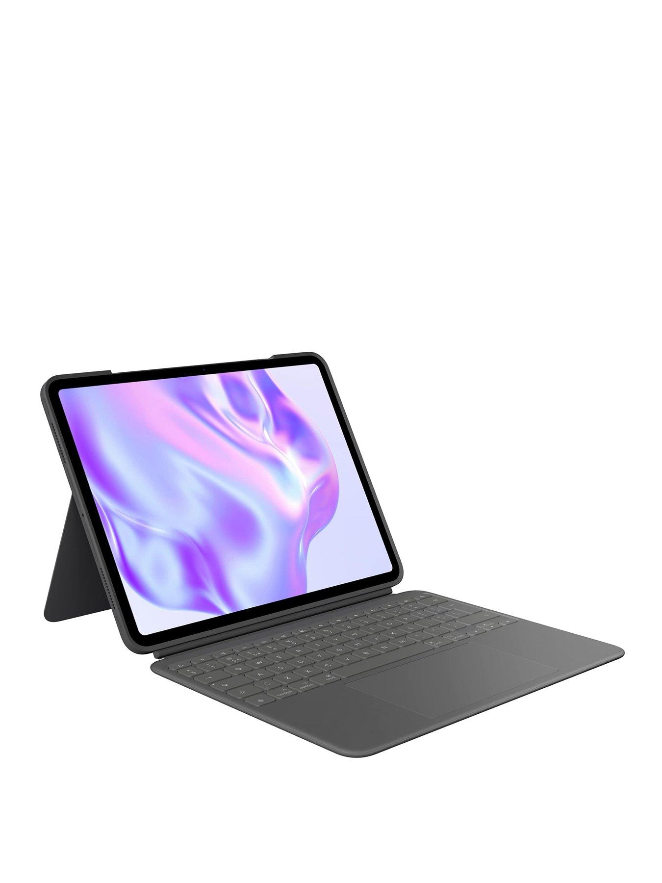 Image 1 of 8 of Logitech Combo Touch Ipad Pro 13-Inch (M4)(2024) Keyboard Case - Detachable Backlit Keyboard With Kickstand, Multi-Use Mode Graphite