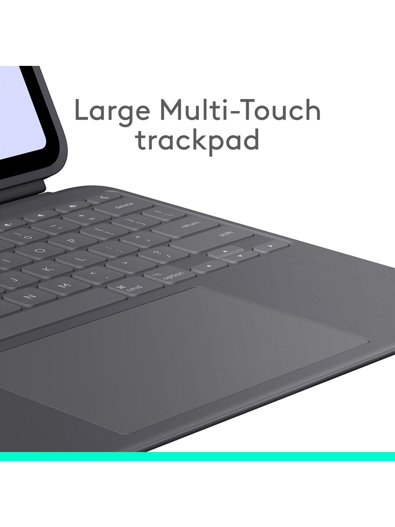 Image 4 of 8 of Logitech Combo Touch Ipad Pro 13-Inch (M4)(2024) Keyboard Case - Detachable Backlit Keyboard With Kickstand, Multi-Use Mode Graphite