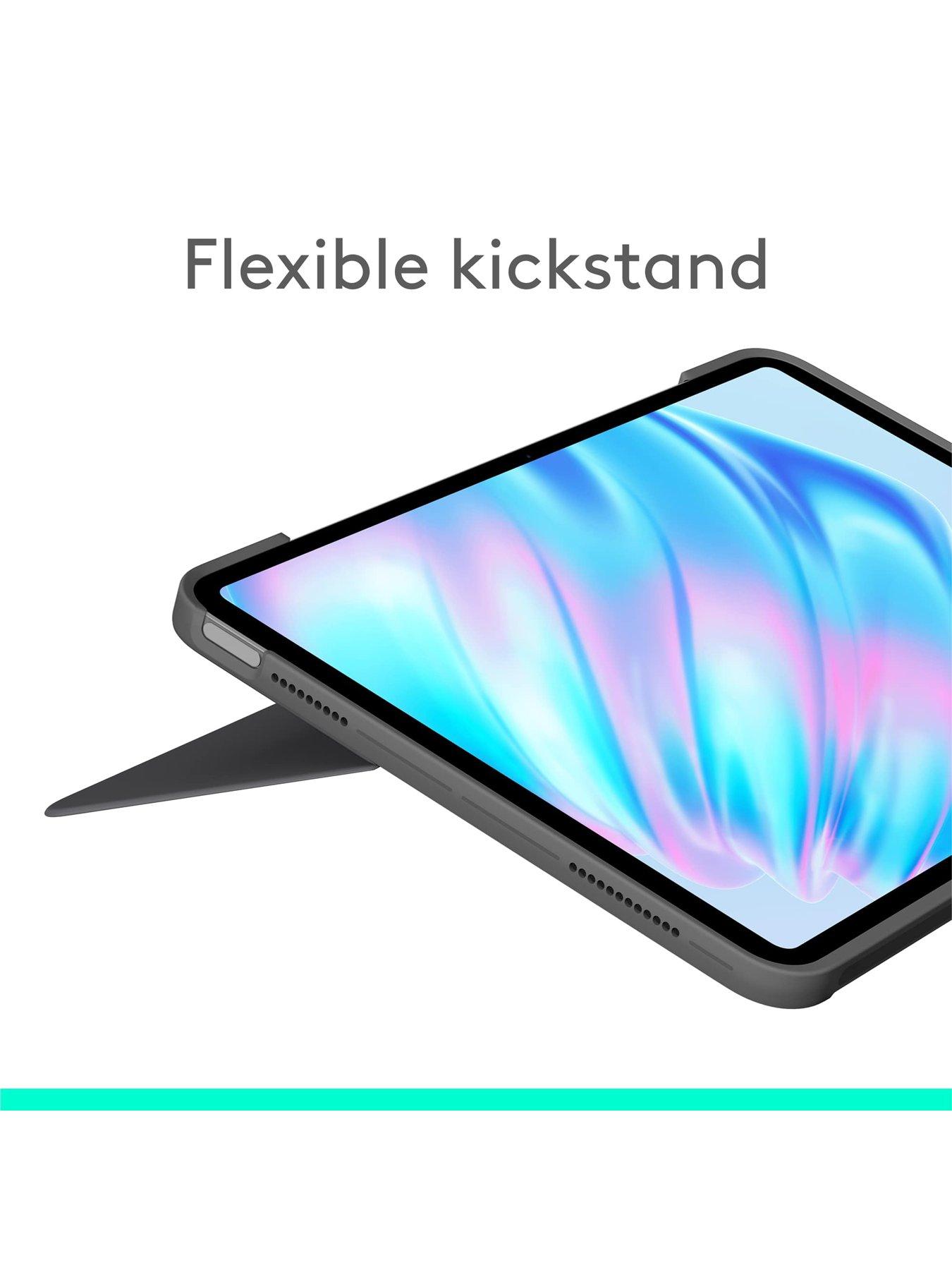 Image 2 of 8 of Logitech Combo Touch Ipad Pro 11-Inch (M4)(2024) Keyboard Case - Detachable Backlit Keyboard With Kickstand, Multi-Use Mode Graphite