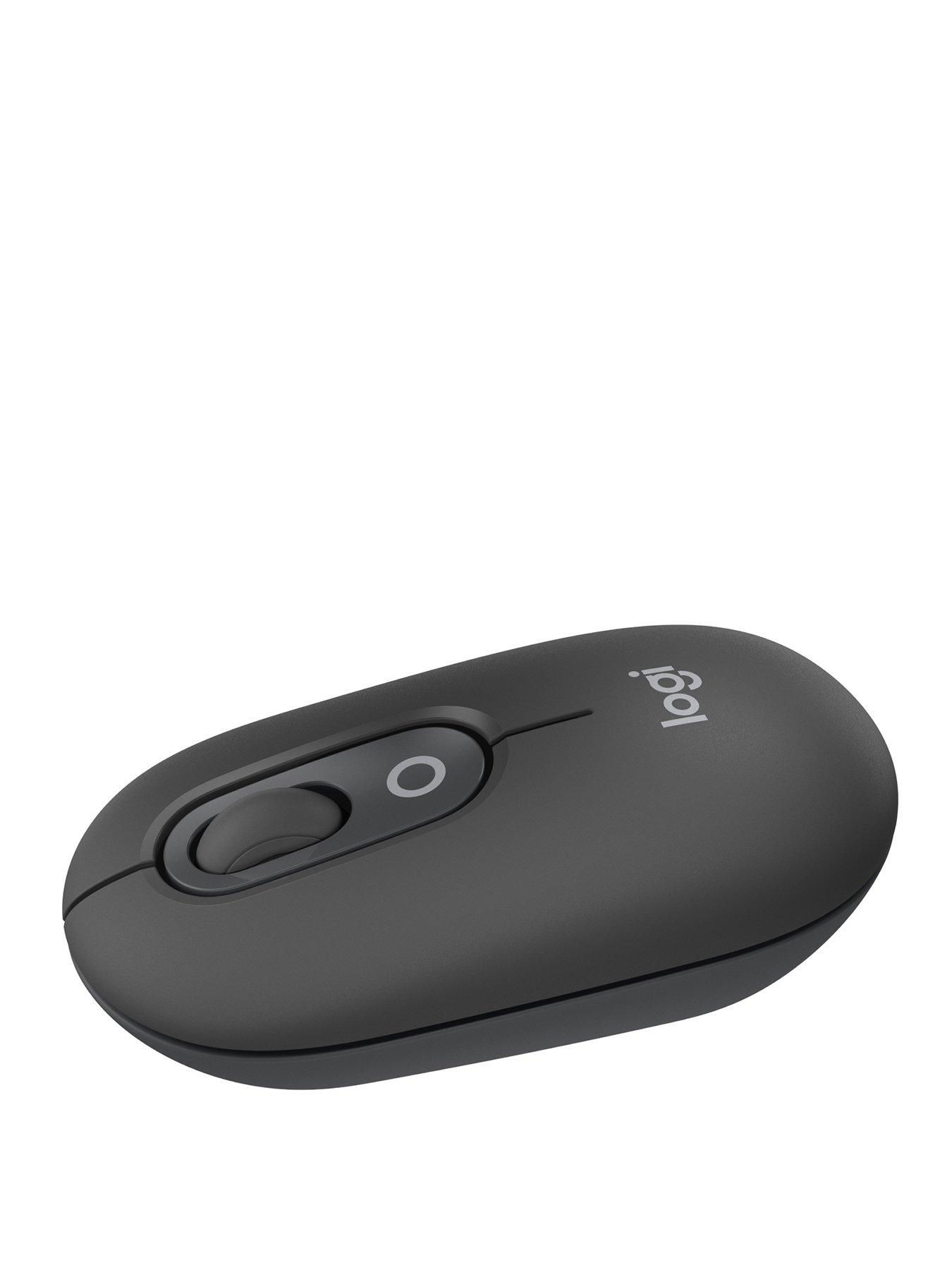 Image 1 of 7 of Logitech Pop Portable Wireless Bluetooth Mouse With Programmable Buttons And Quiet Clicks - Graphite