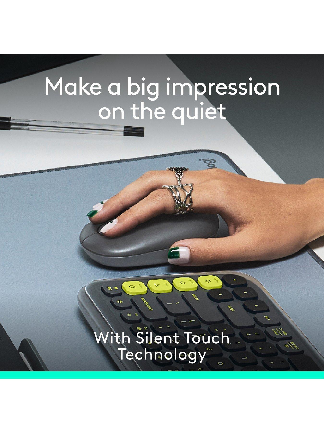 Image 5 of 7 of Logitech Pop Portable Wireless Bluetooth Mouse With Programmable Buttons And Quiet Clicks - Graphite